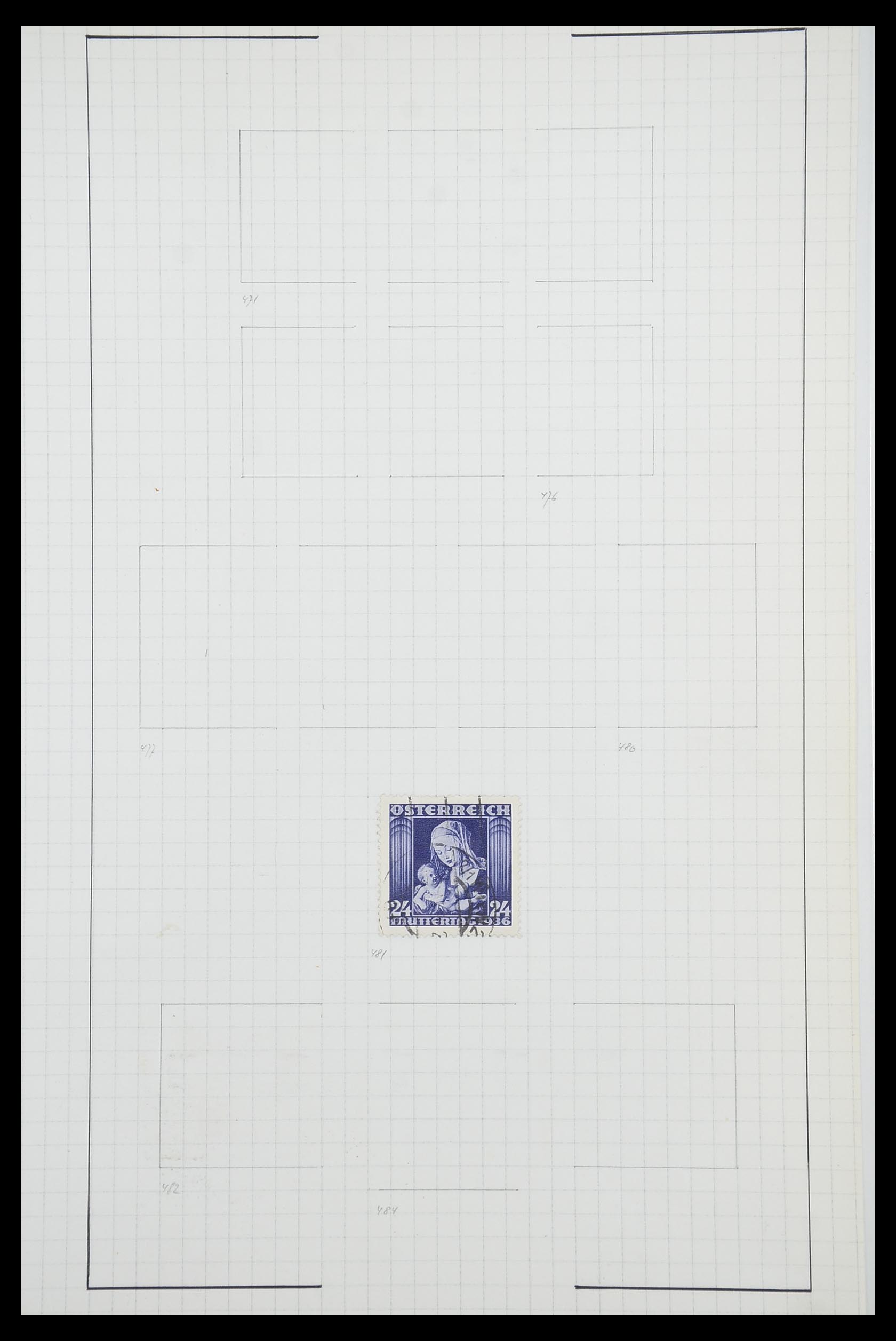 33901 114 - Postzegelverzameling 33901 Oostenrijk en gebieden 1850-1965.