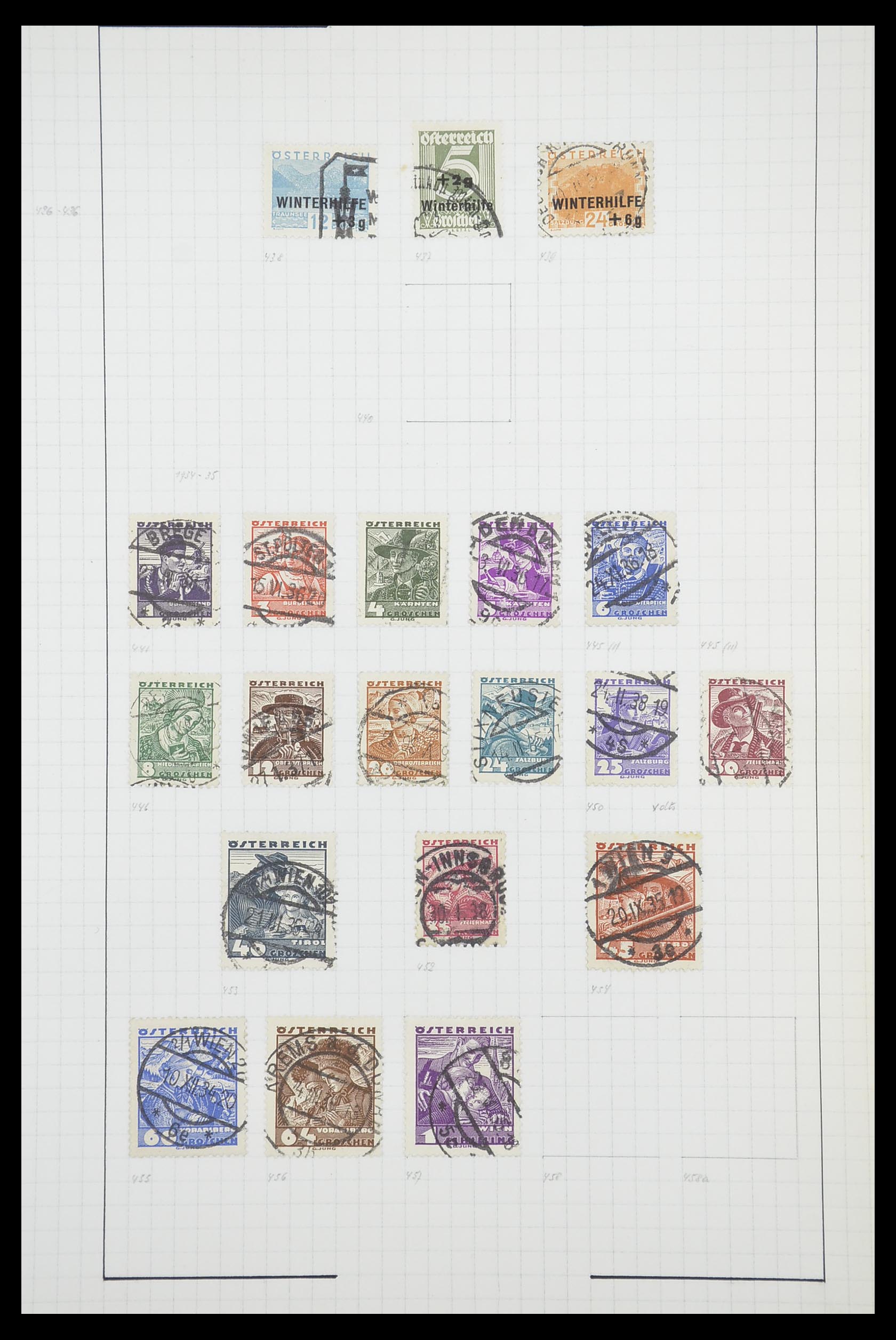 33901 116 - Postzegelverzameling 33901 Oostenrijk en gebieden 1850-1965.