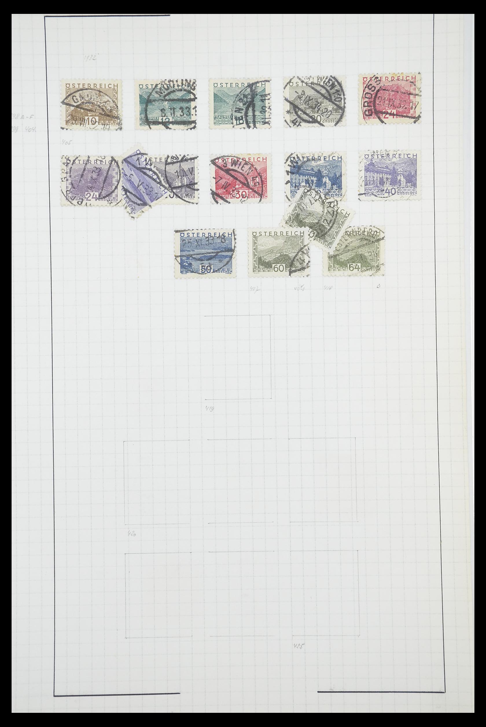 33901 117 - Postzegelverzameling 33901 Oostenrijk en gebieden 1850-1965.