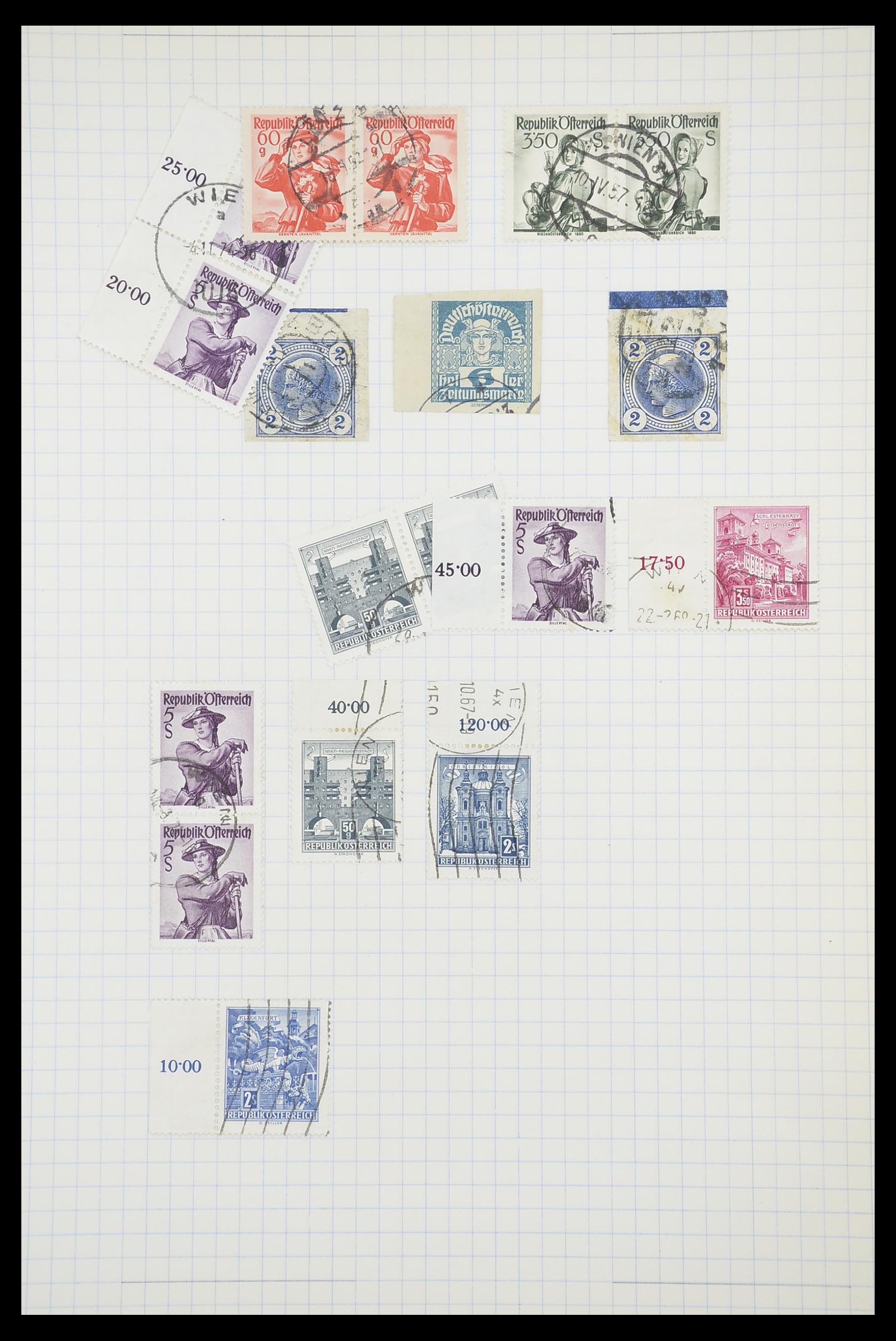33901 123 - Postzegelverzameling 33901 Oostenrijk en gebieden 1850-1965.