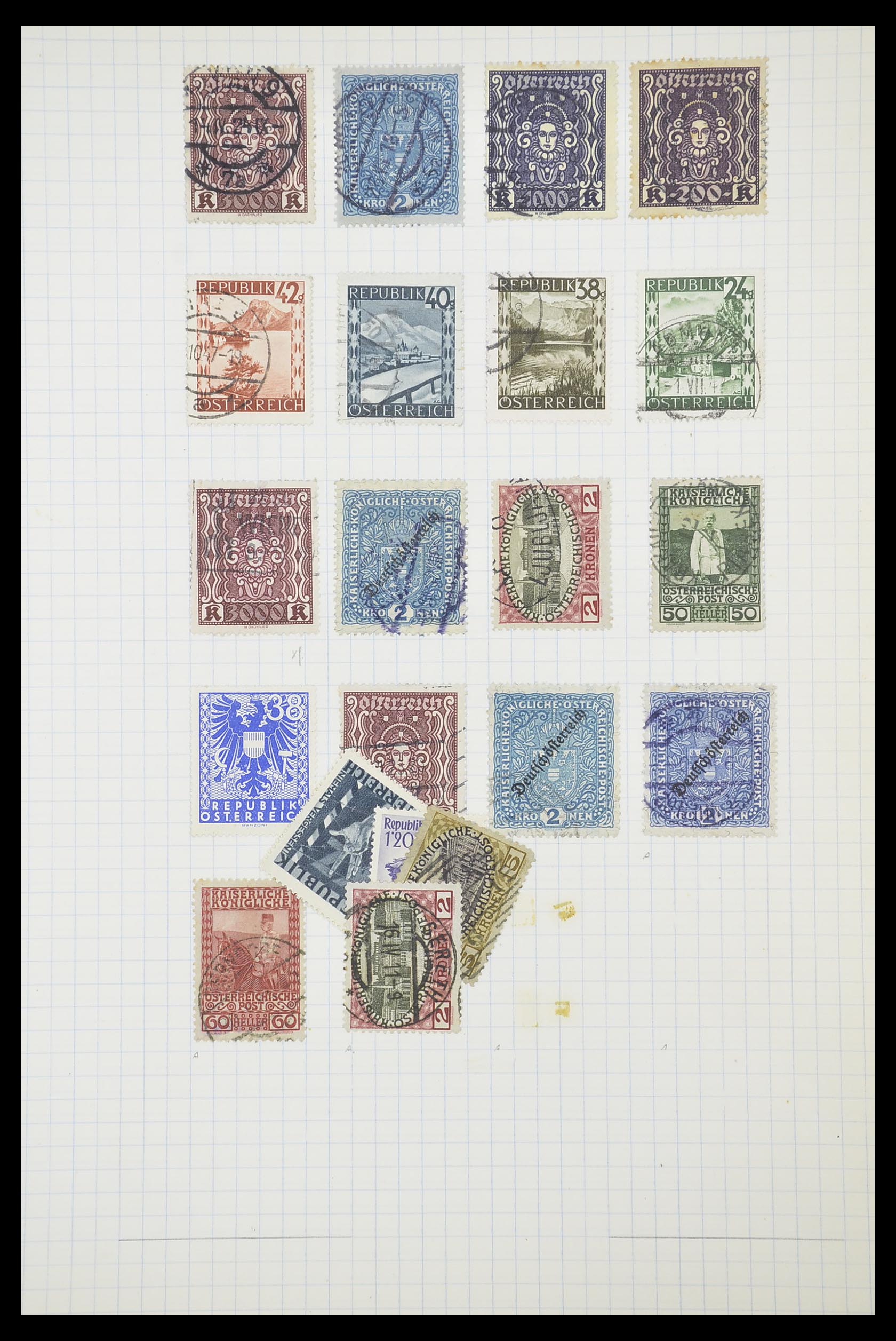 33901 128 - Postzegelverzameling 33901 Oostenrijk en gebieden 1850-1965.