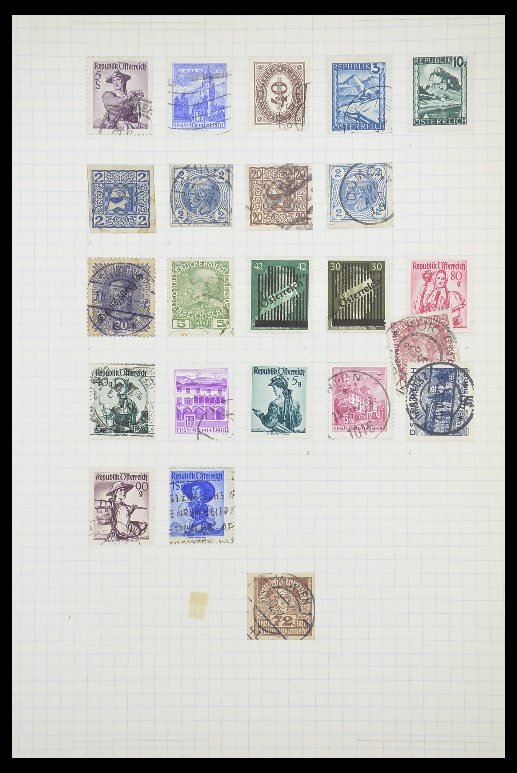 33901 129 - Postzegelverzameling 33901 Oostenrijk en gebieden 1850-1965.