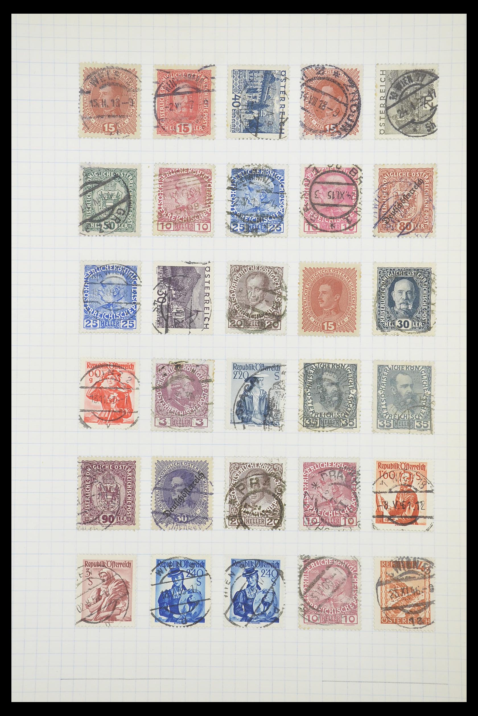 33901 131 - Postzegelverzameling 33901 Oostenrijk en gebieden 1850-1965.