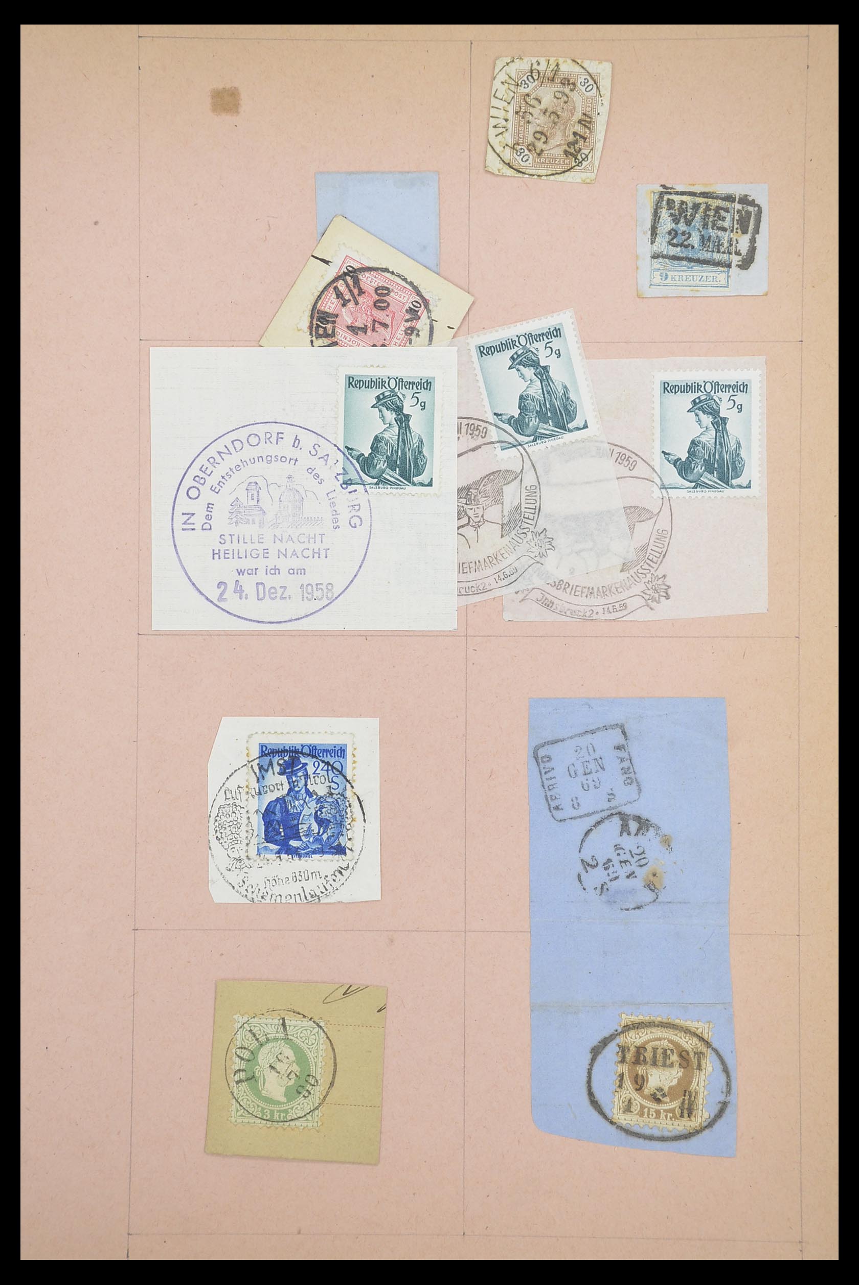 33901 140 - Postzegelverzameling 33901 Oostenrijk en gebieden 1850-1965.