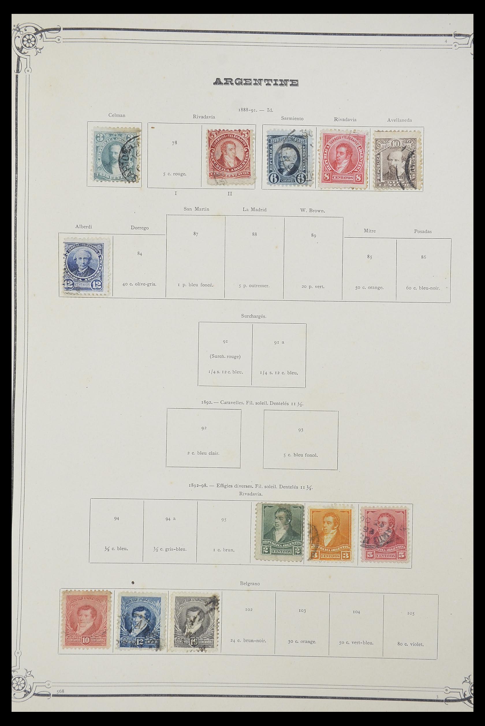 33903 003 - Postzegelverzameling 33903 Latijns Amerika 1853-1920.