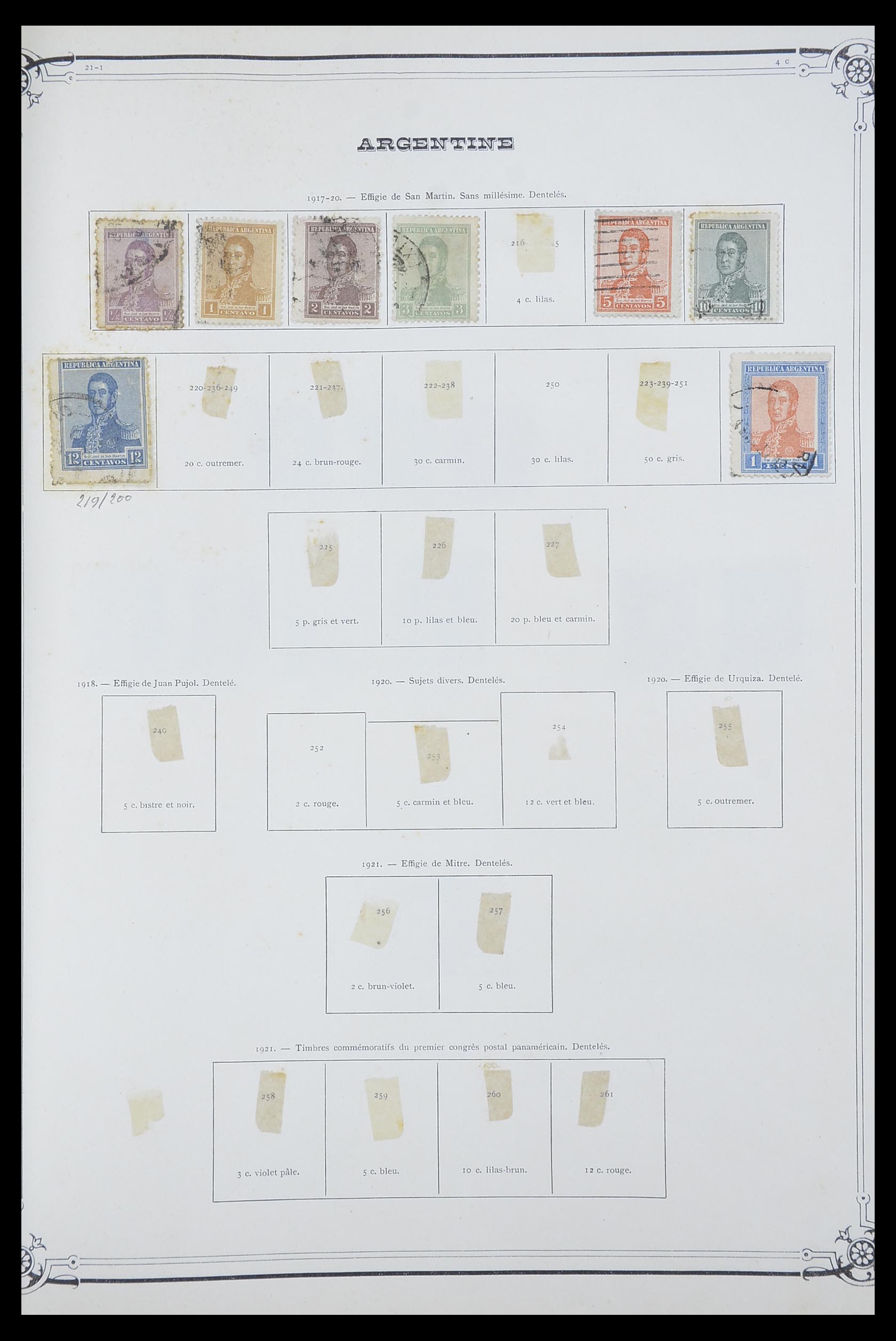 33903 010 - Postzegelverzameling 33903 Latijns Amerika 1853-1920.