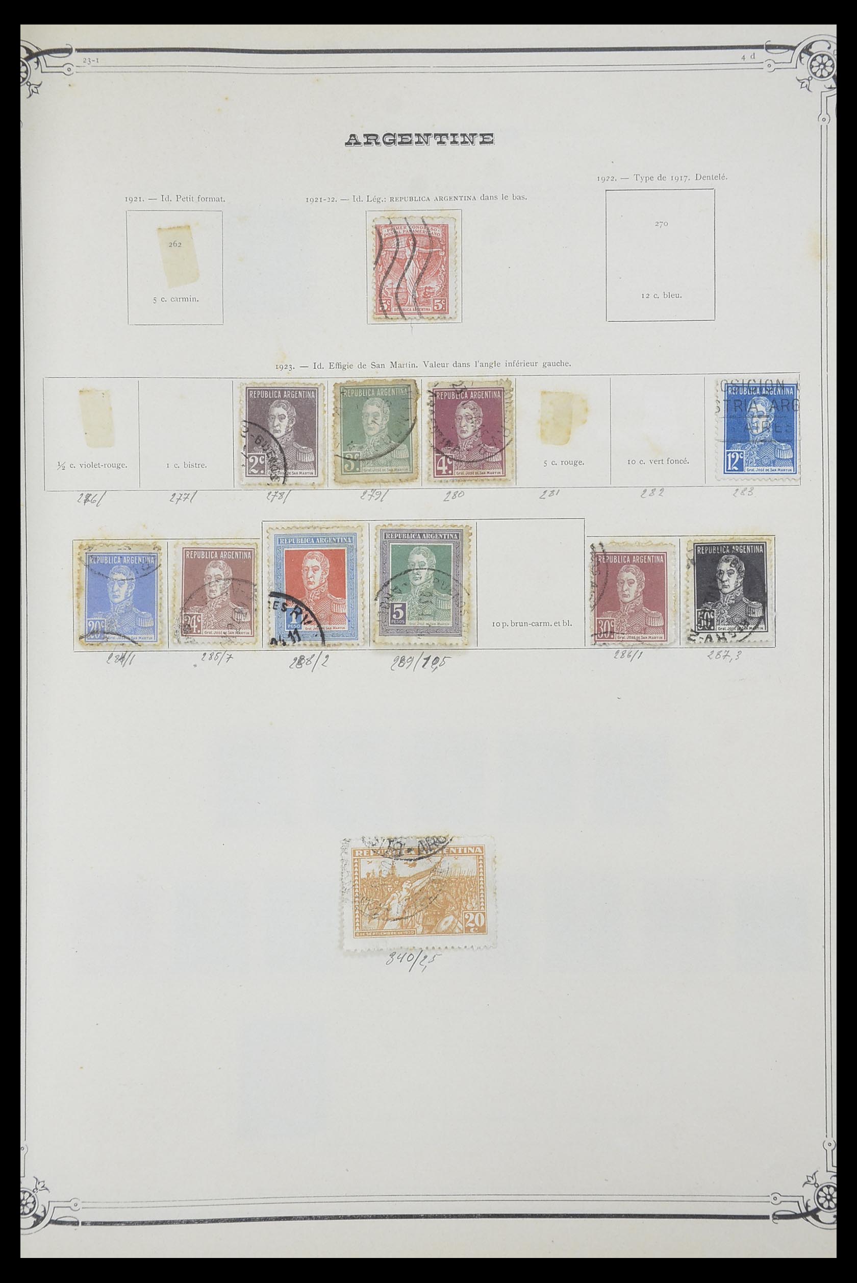 33903 011 - Postzegelverzameling 33903 Latijns Amerika 1853-1920.