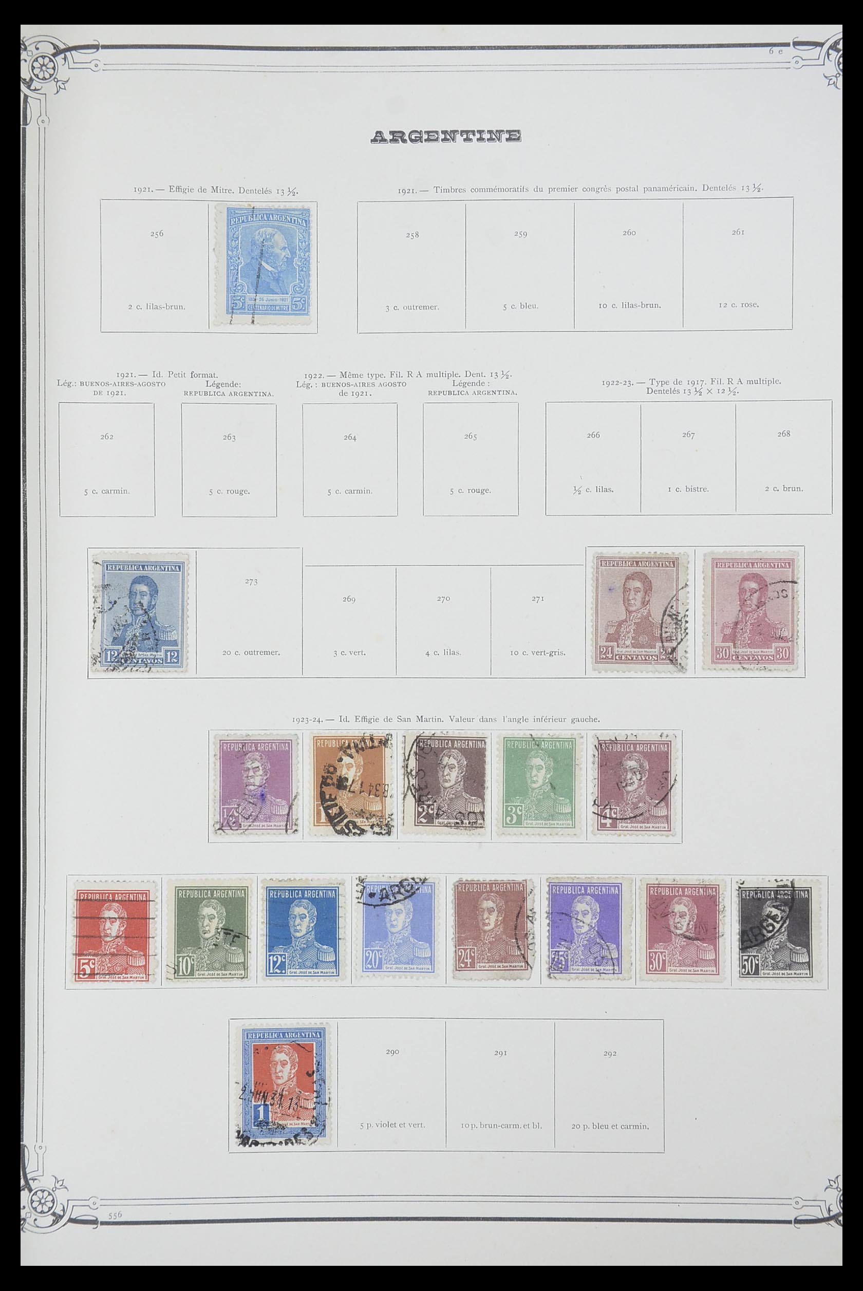 33903 012 - Postzegelverzameling 33903 Latijns Amerika 1853-1920.