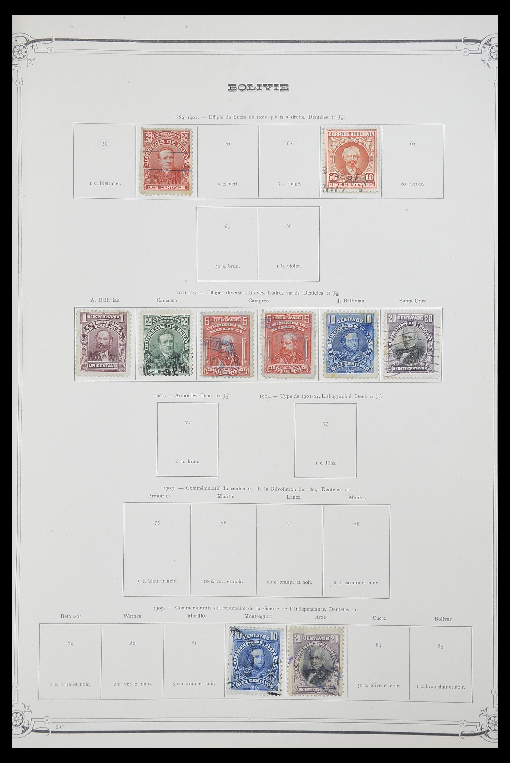 33903 016 - Postzegelverzameling 33903 Latijns Amerika 1853-1920.