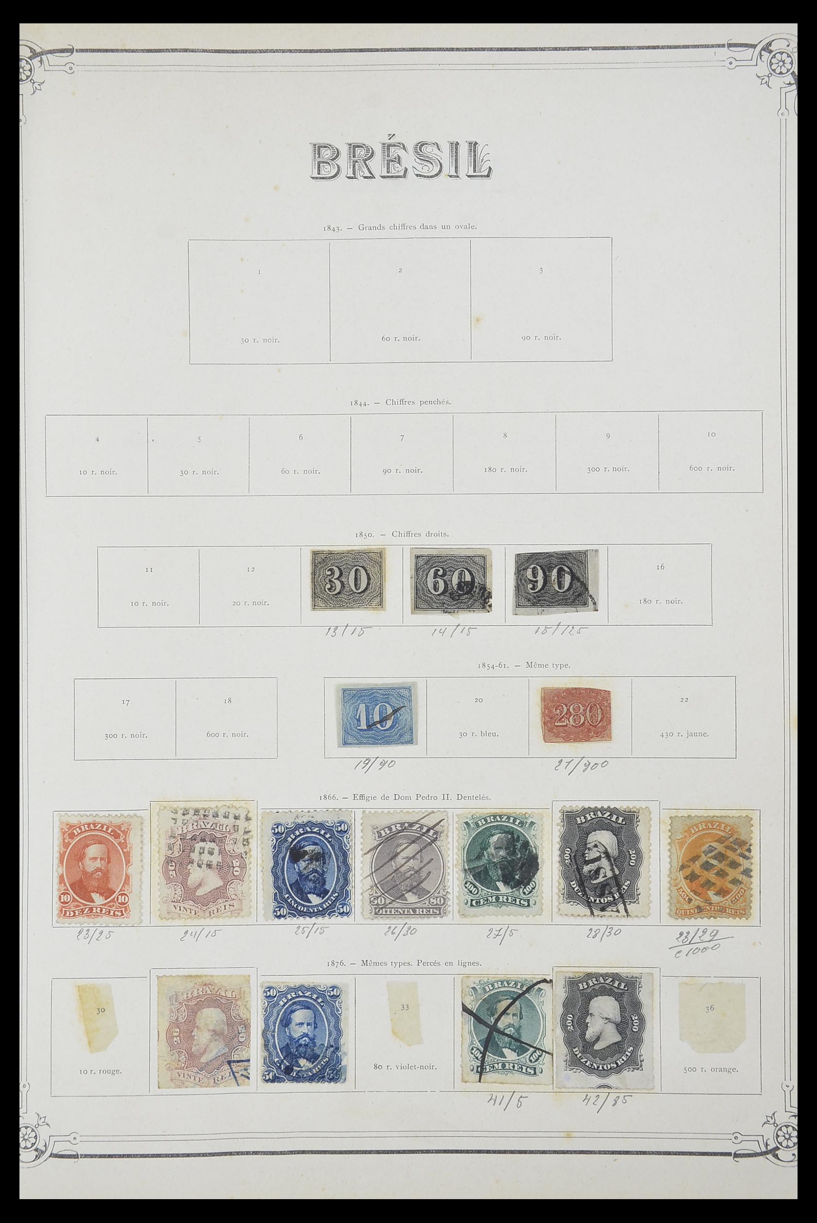 33903 020 - Postzegelverzameling 33903 Latijns Amerika 1853-1920.