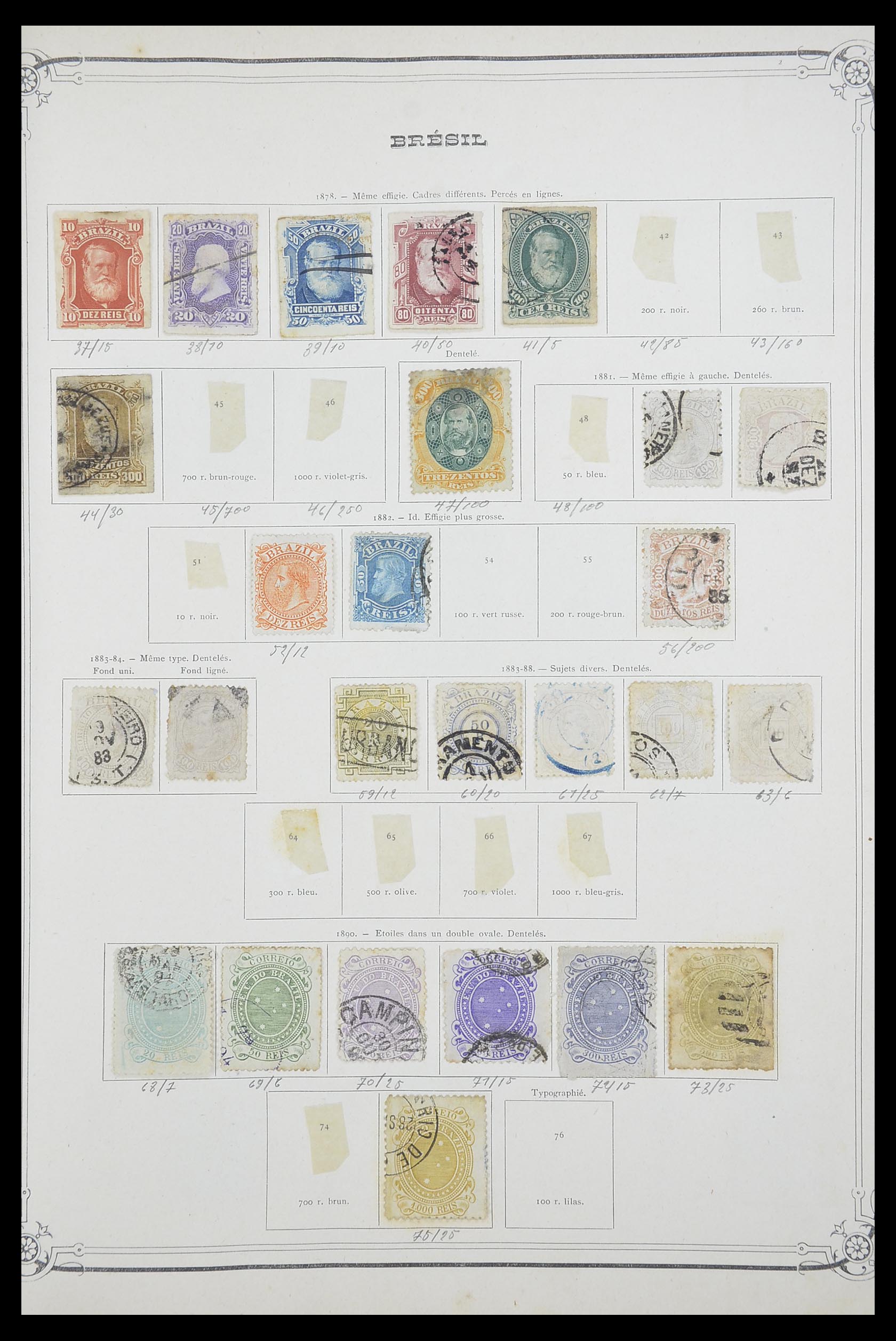 33903 021 - Postzegelverzameling 33903 Latijns Amerika 1853-1920.