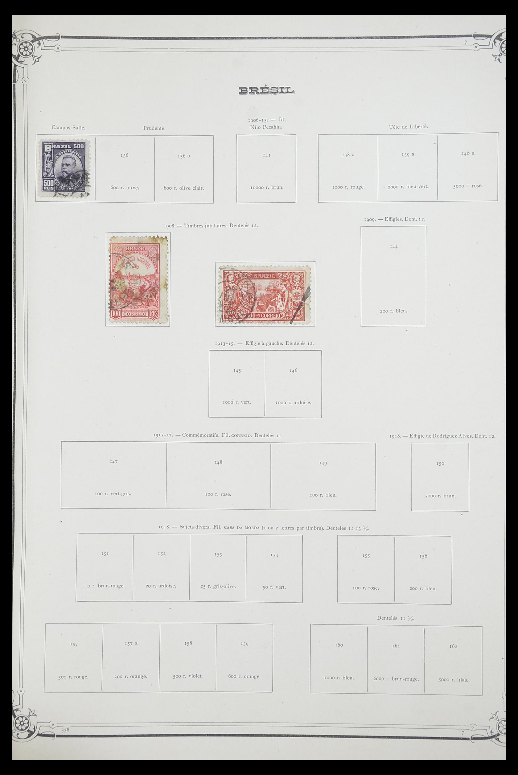 33903 025 - Postzegelverzameling 33903 Latijns Amerika 1853-1920.