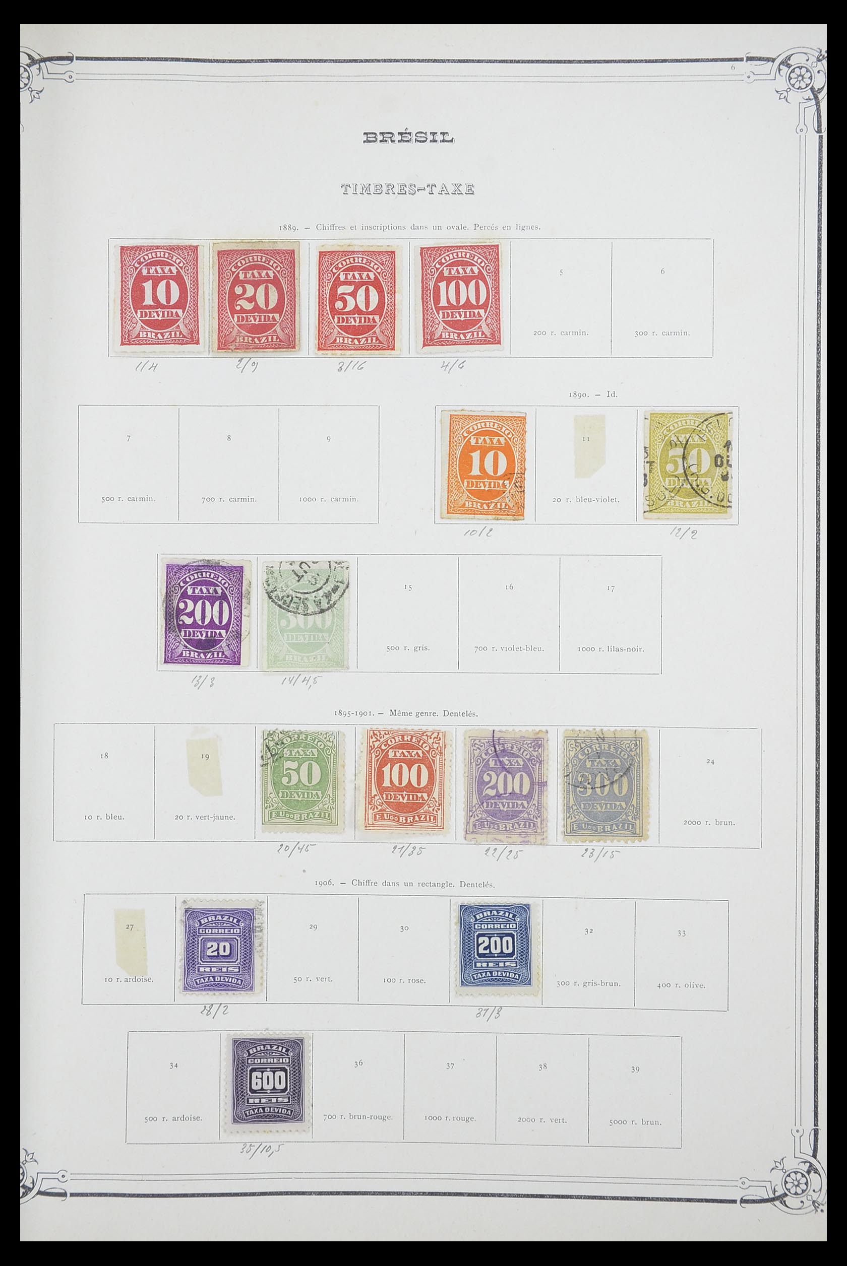 33903 031 - Postzegelverzameling 33903 Latijns Amerika 1853-1920.