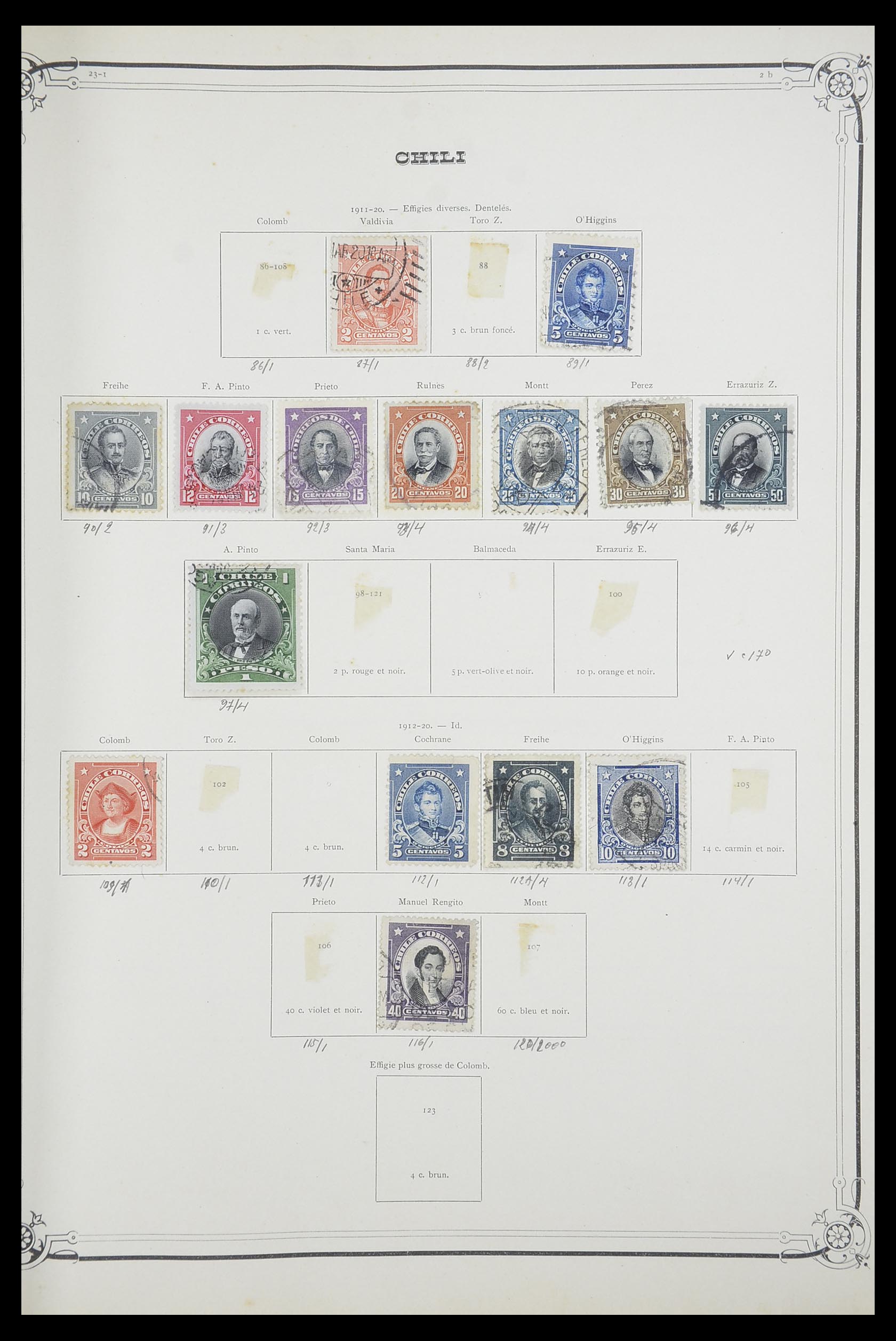 33903 037 - Postzegelverzameling 33903 Latijns Amerika 1853-1920.