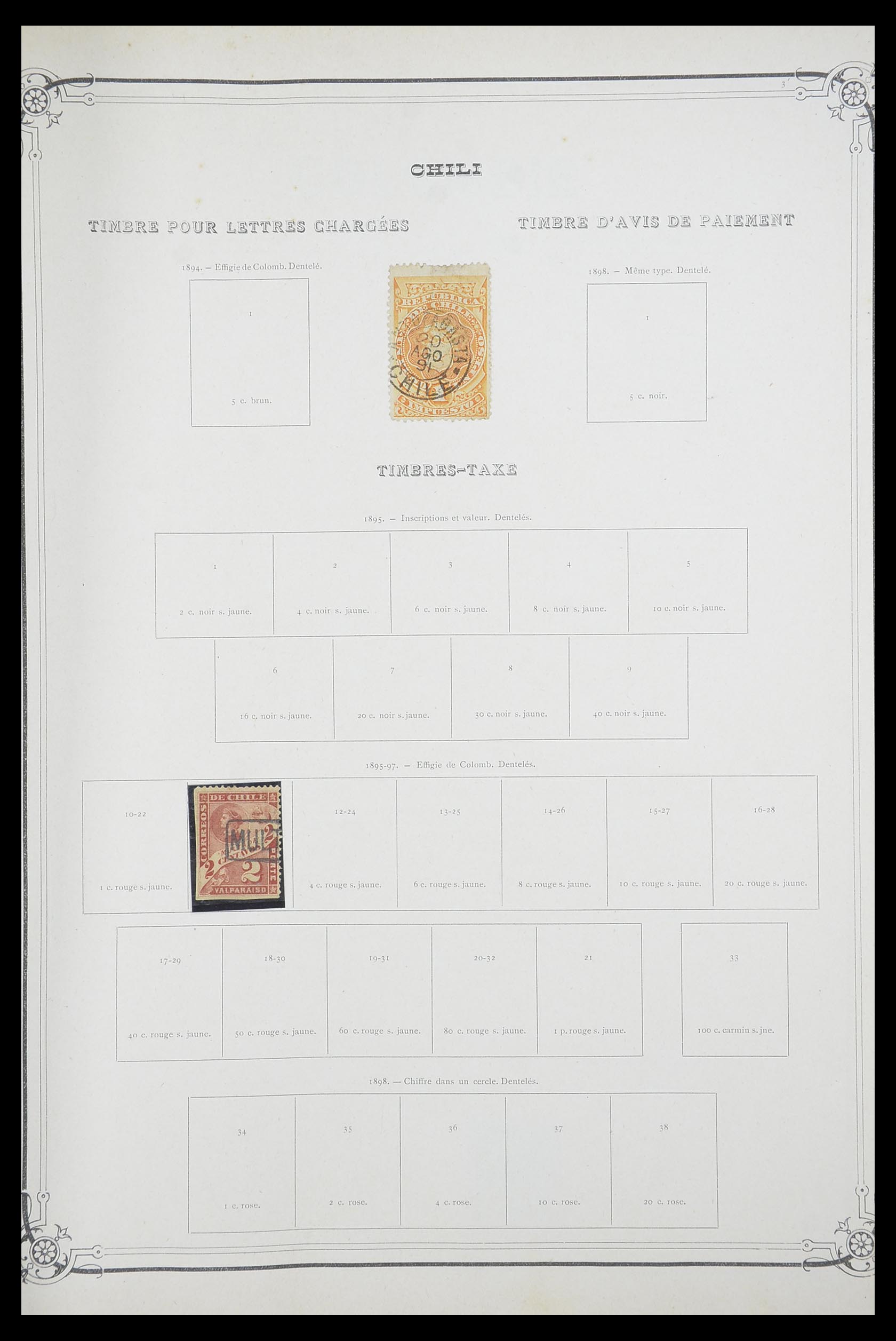 33903 038 - Postzegelverzameling 33903 Latijns Amerika 1853-1920.