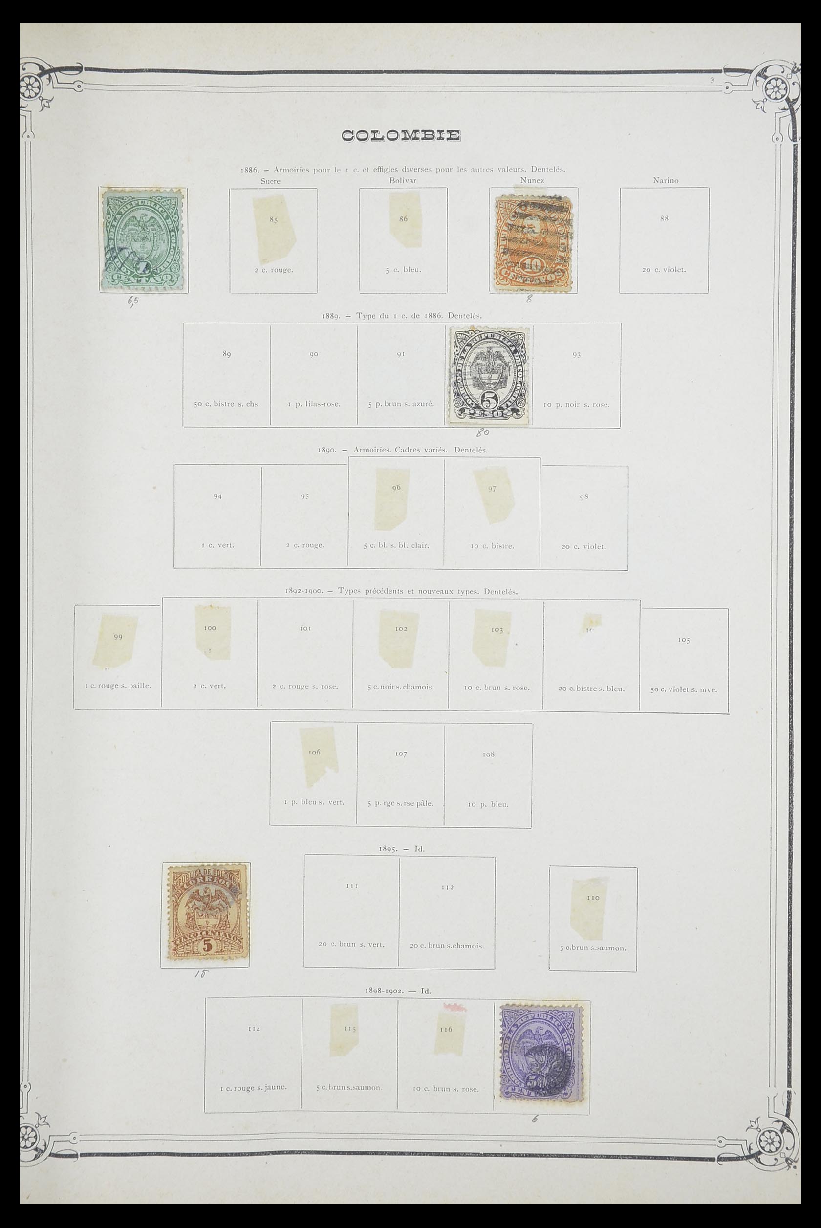 33903 042 - Postzegelverzameling 33903 Latijns Amerika 1853-1920.