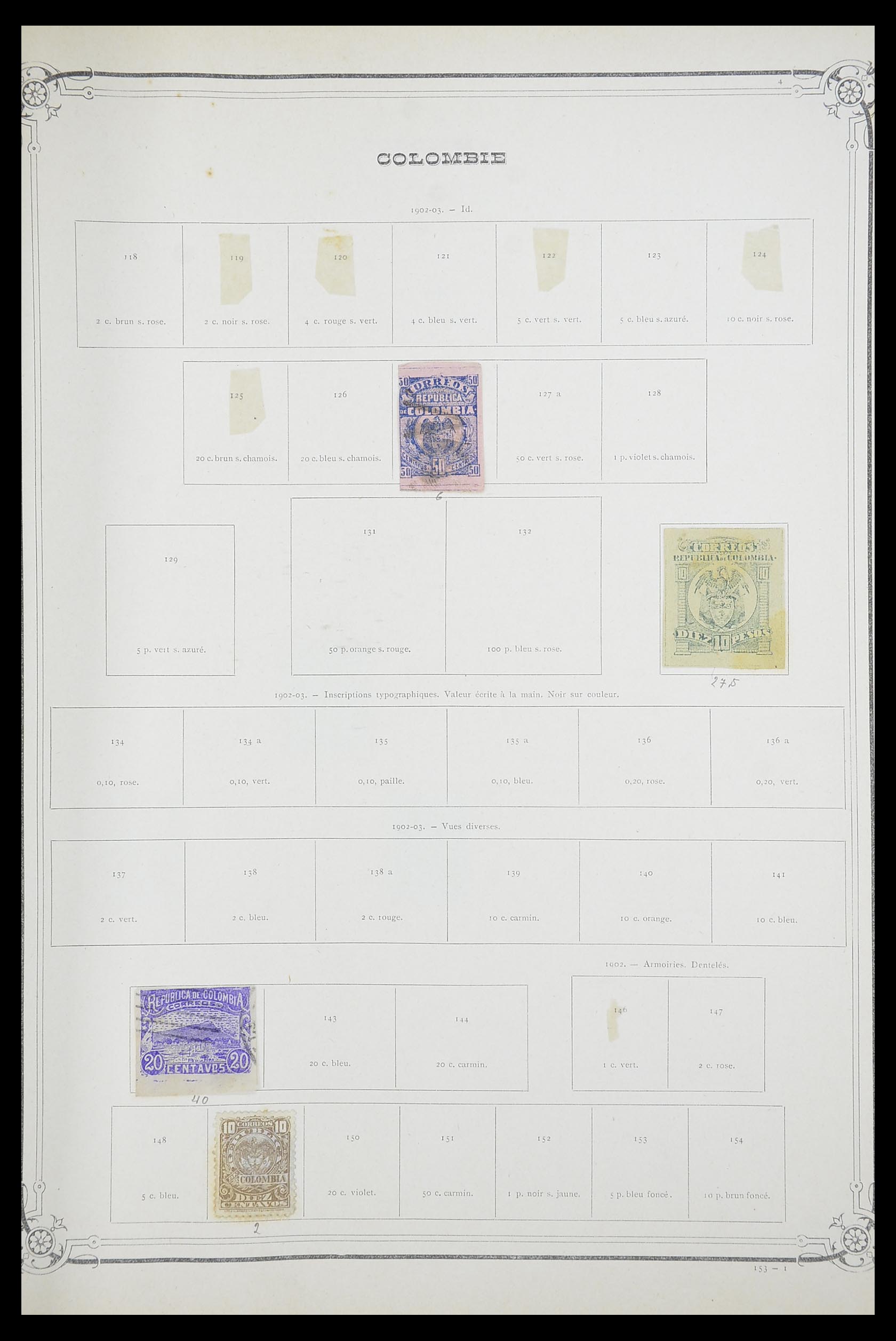 33903 043 - Postzegelverzameling 33903 Latijns Amerika 1853-1920.