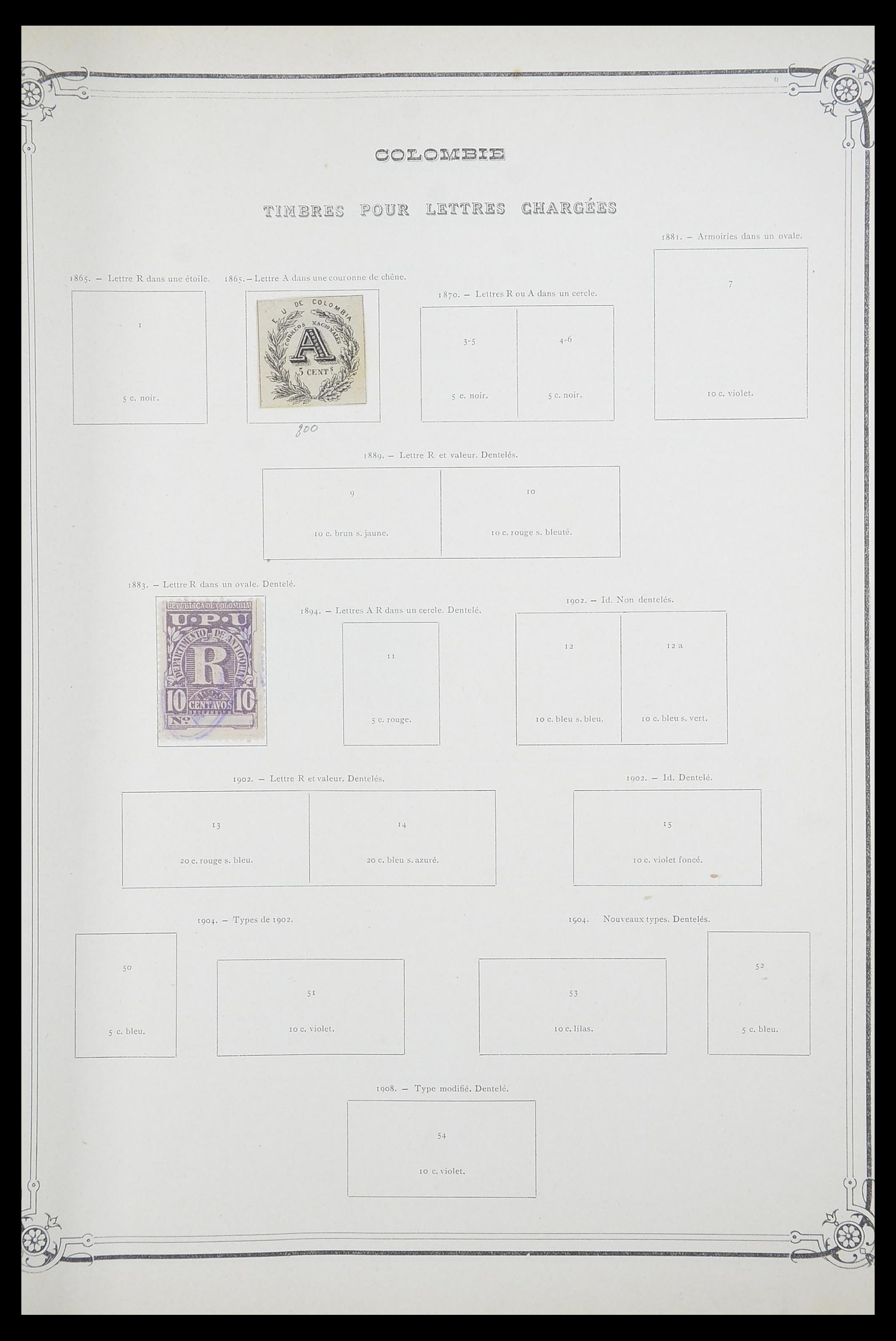 33903 045 - Postzegelverzameling 33903 Latijns Amerika 1853-1920.