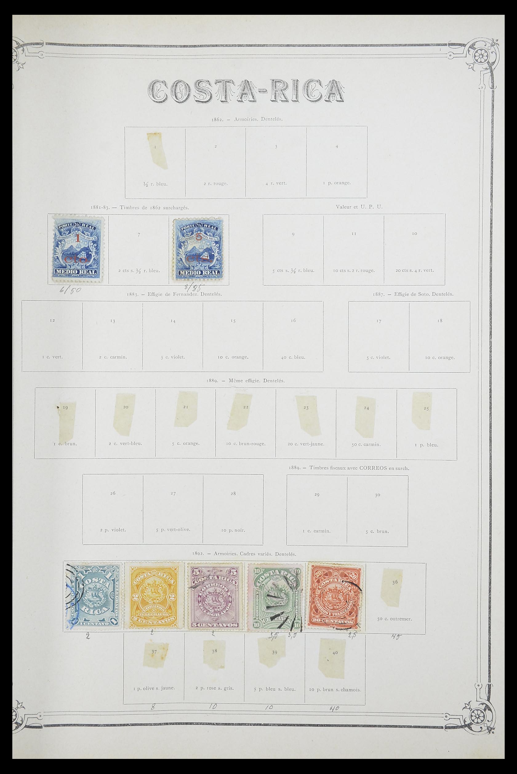 33903 047 - Postzegelverzameling 33903 Latijns Amerika 1853-1920.