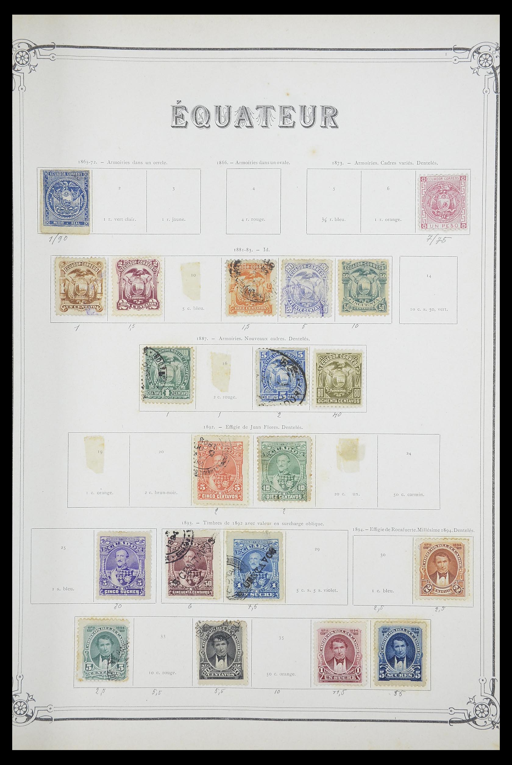 33903 066 - Postzegelverzameling 33903 Latijns Amerika 1853-1920.