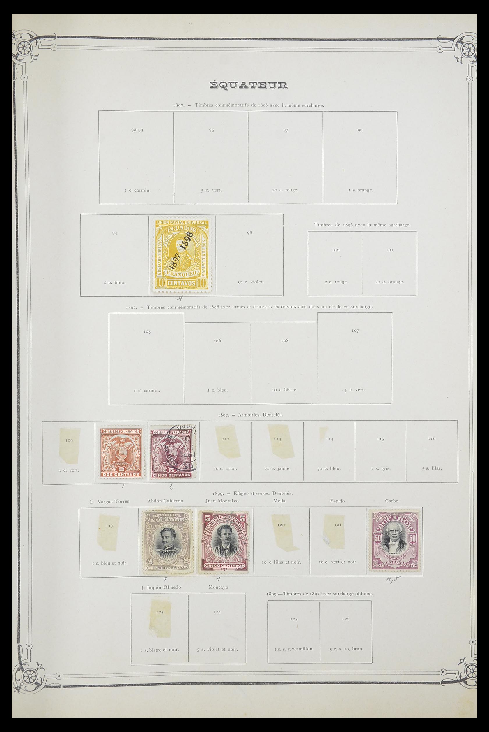33903 071 - Postzegelverzameling 33903 Latijns Amerika 1853-1920.