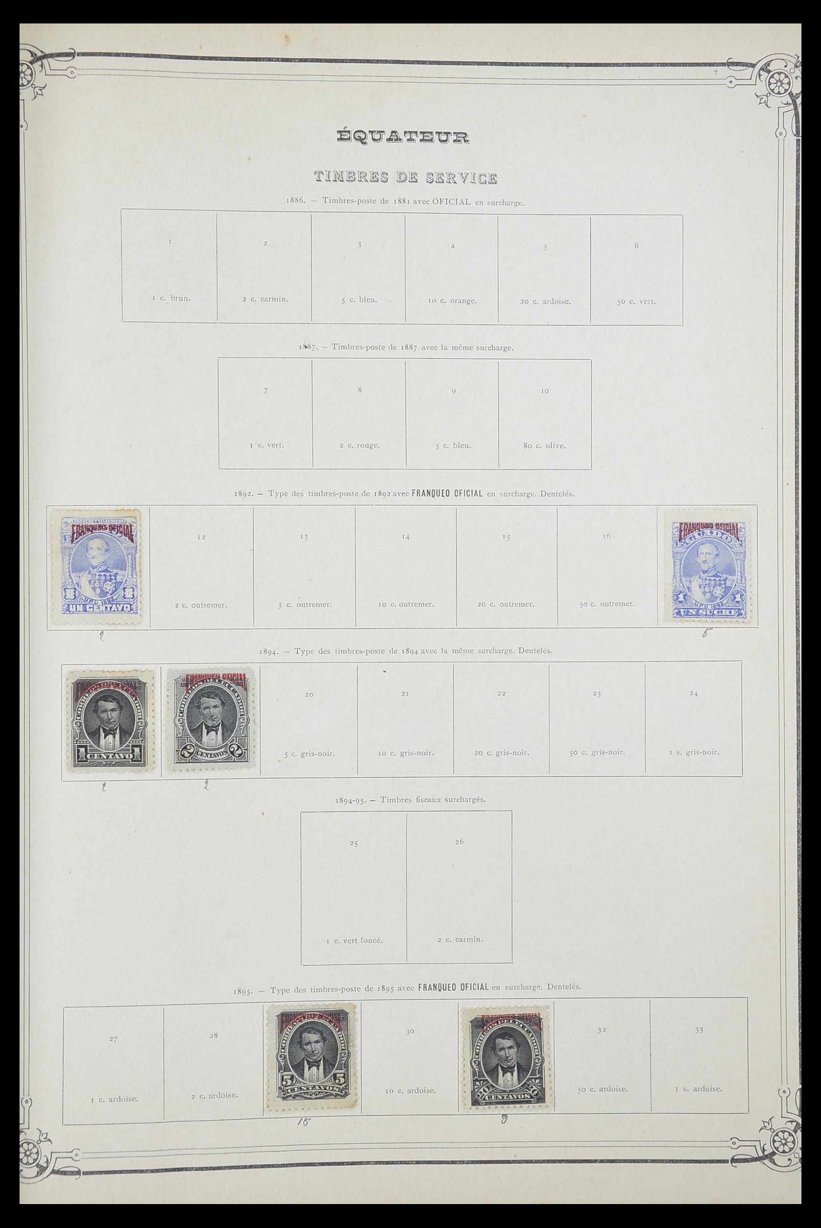 33903 074 - Postzegelverzameling 33903 Latijns Amerika 1853-1920.