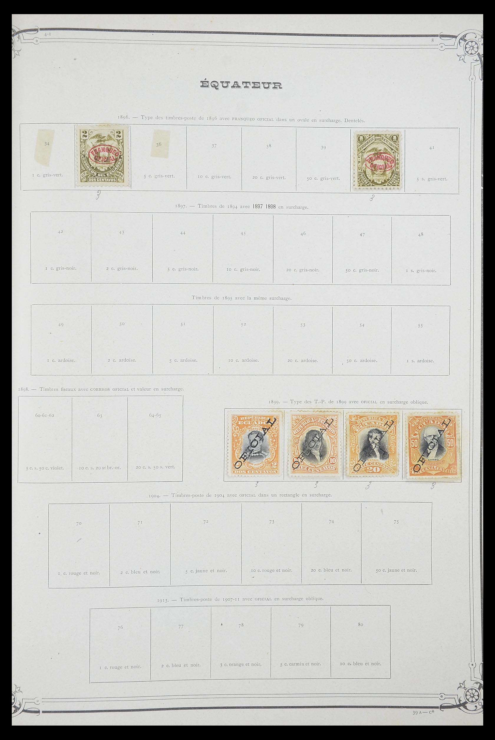 33903 075 - Postzegelverzameling 33903 Latijns Amerika 1853-1920.