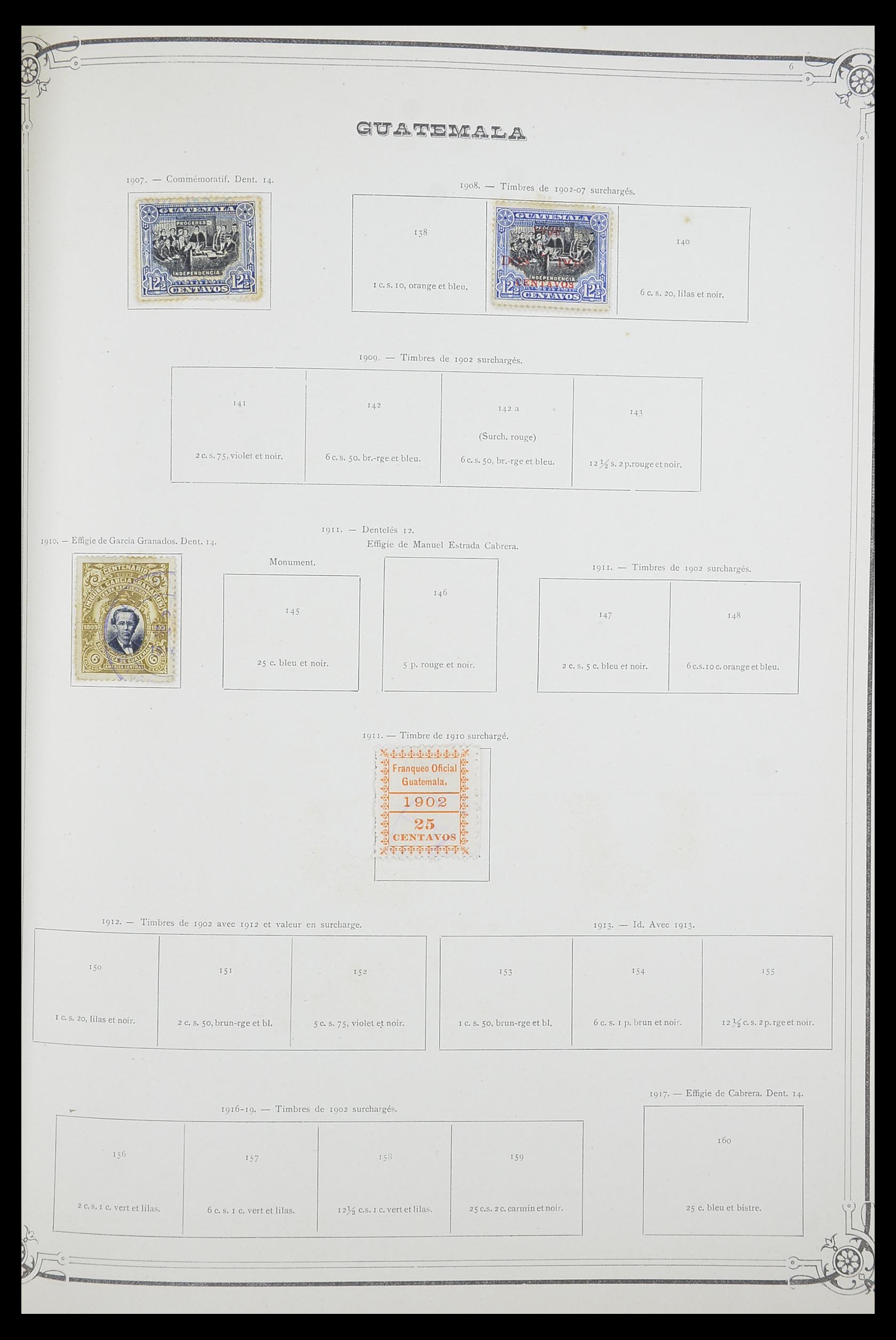 33903 080 - Postzegelverzameling 33903 Latijns Amerika 1853-1920.