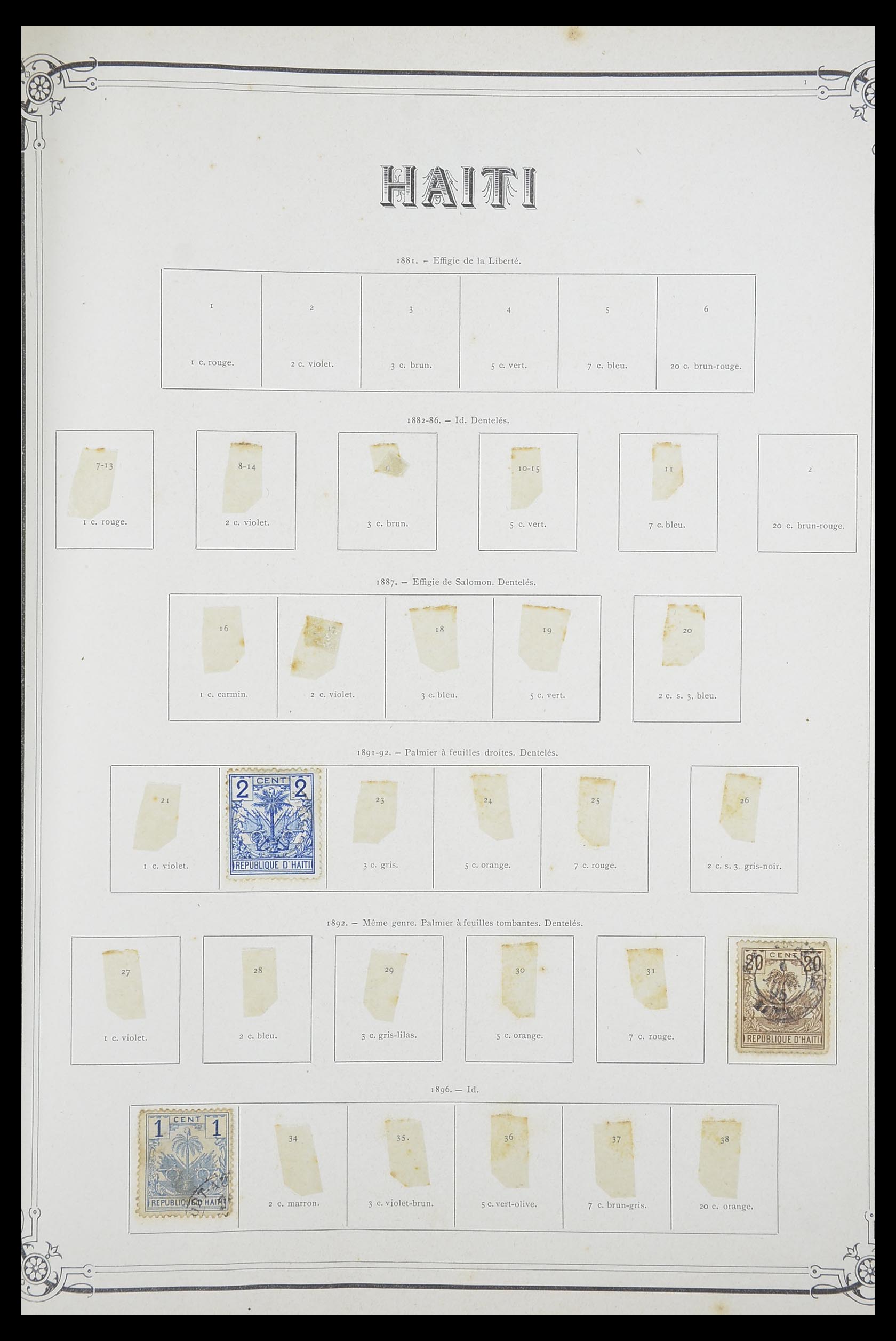 33903 082 - Postzegelverzameling 33903 Latijns Amerika 1853-1920.
