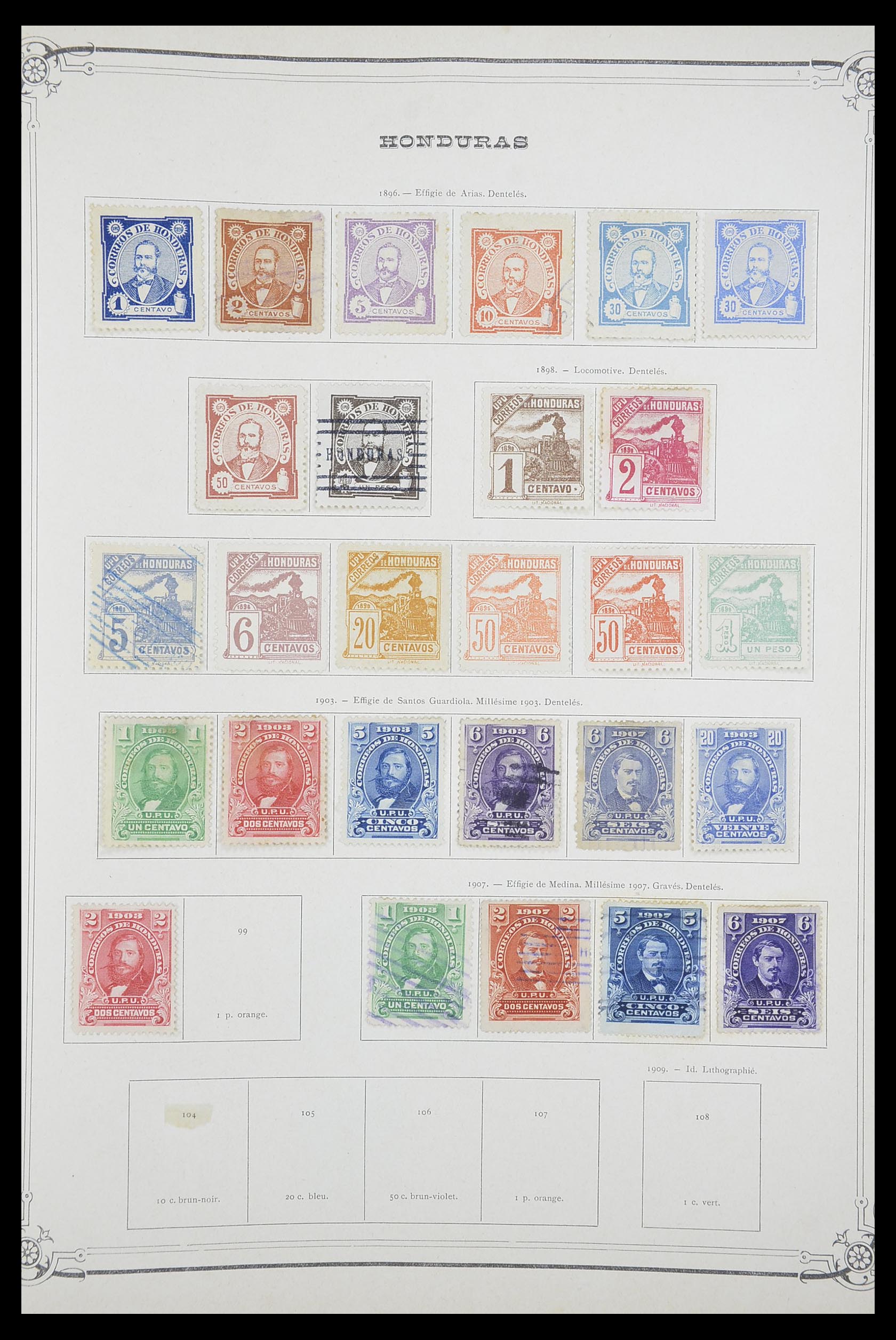 33903 089 - Postzegelverzameling 33903 Latijns Amerika 1853-1920.