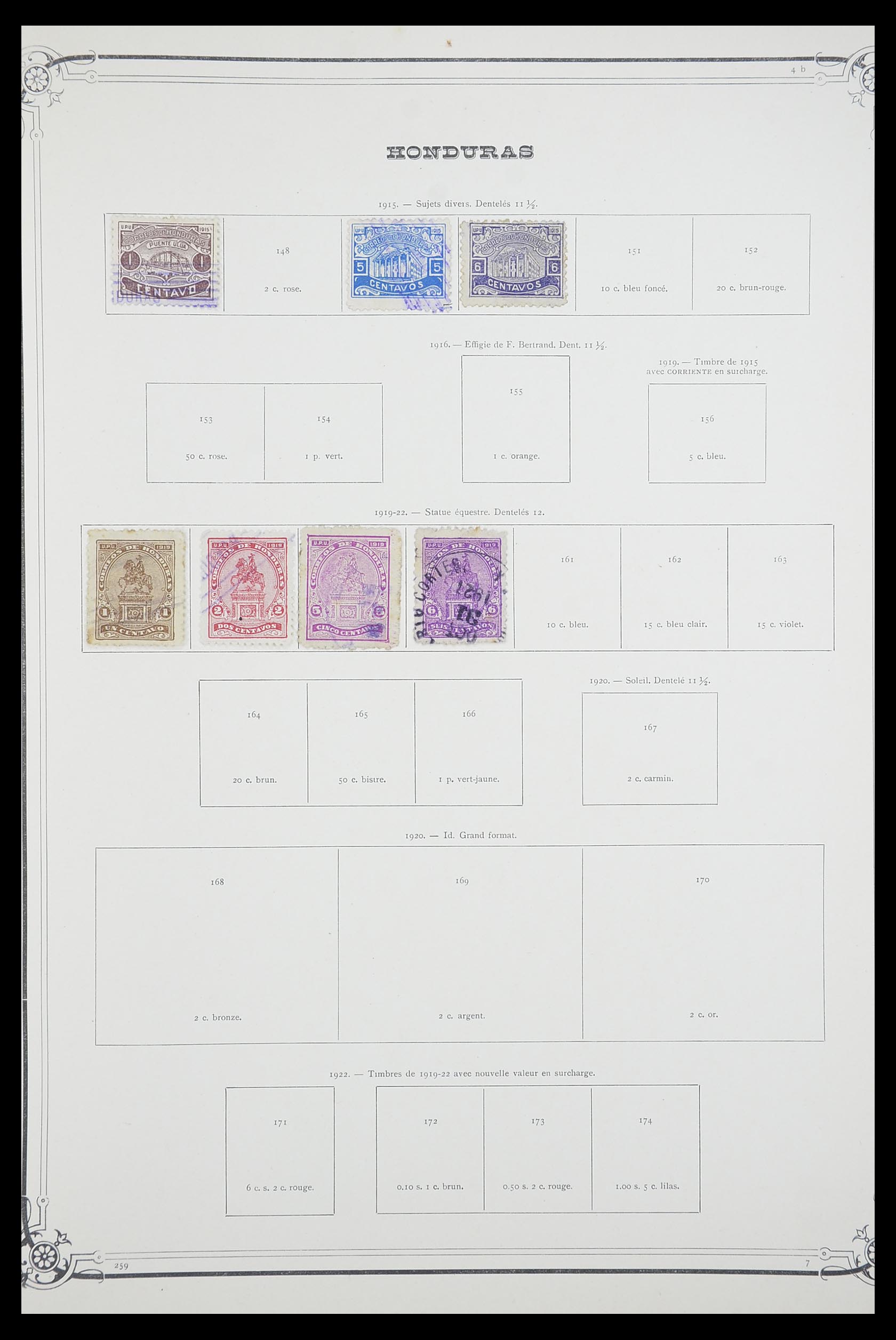 33903 091 - Postzegelverzameling 33903 Latijns Amerika 1853-1920.