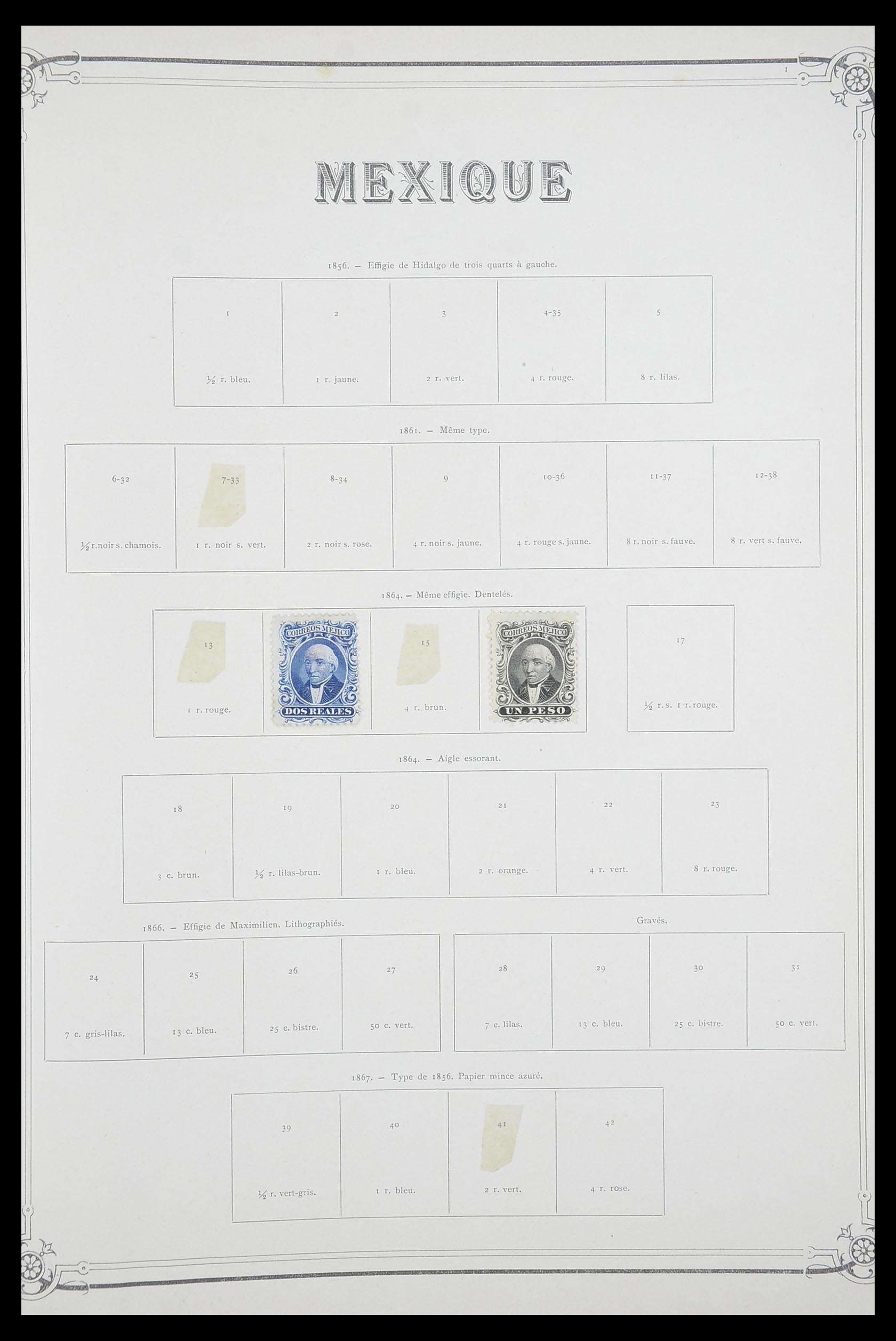 33903 094 - Postzegelverzameling 33903 Latijns Amerika 1853-1920.