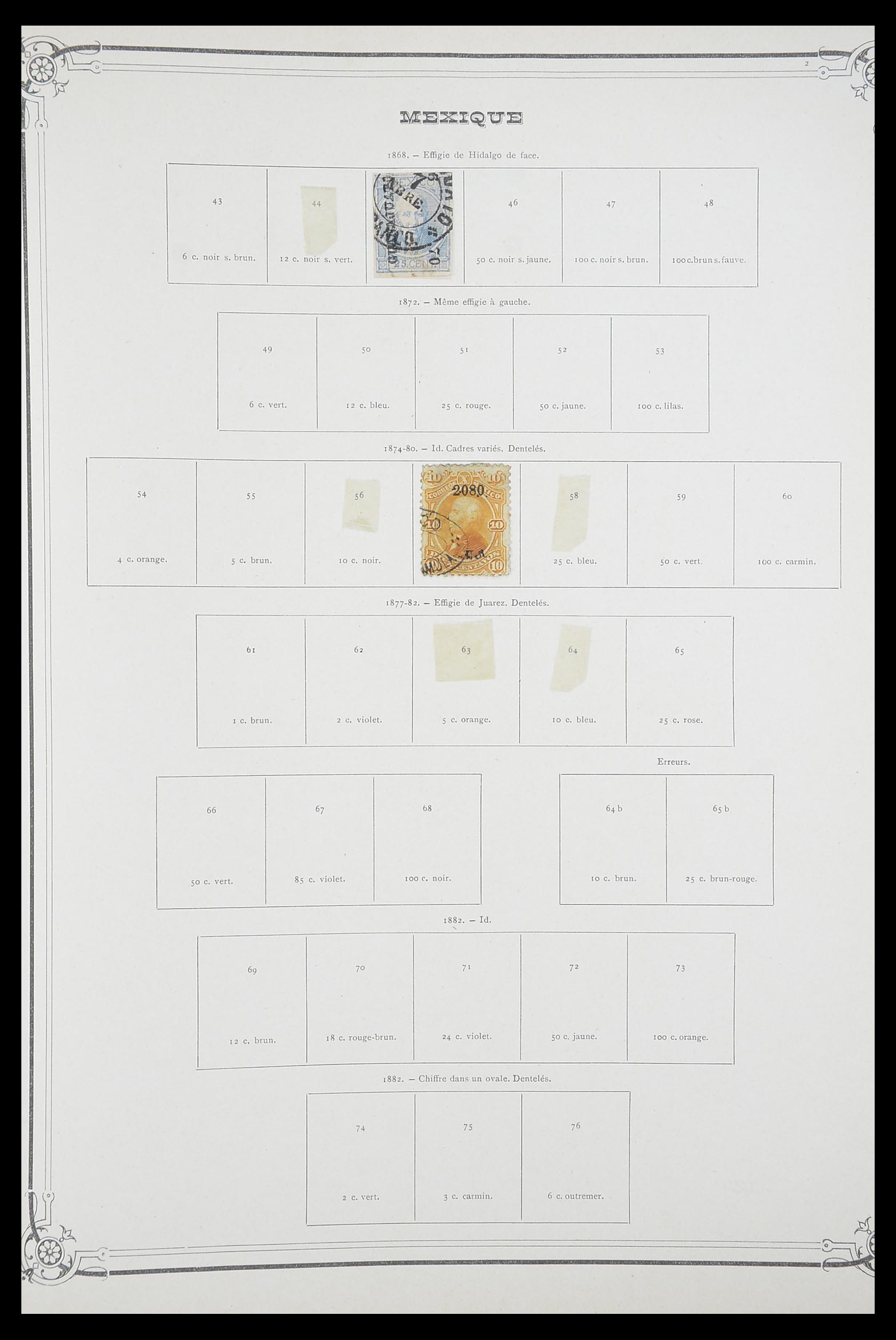 33903 095 - Postzegelverzameling 33903 Latijns Amerika 1853-1920.