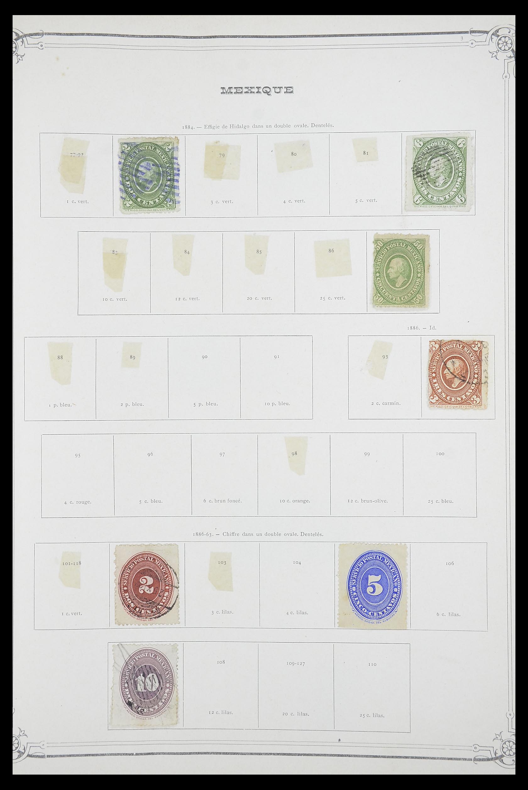 33903 096 - Postzegelverzameling 33903 Latijns Amerika 1853-1920.