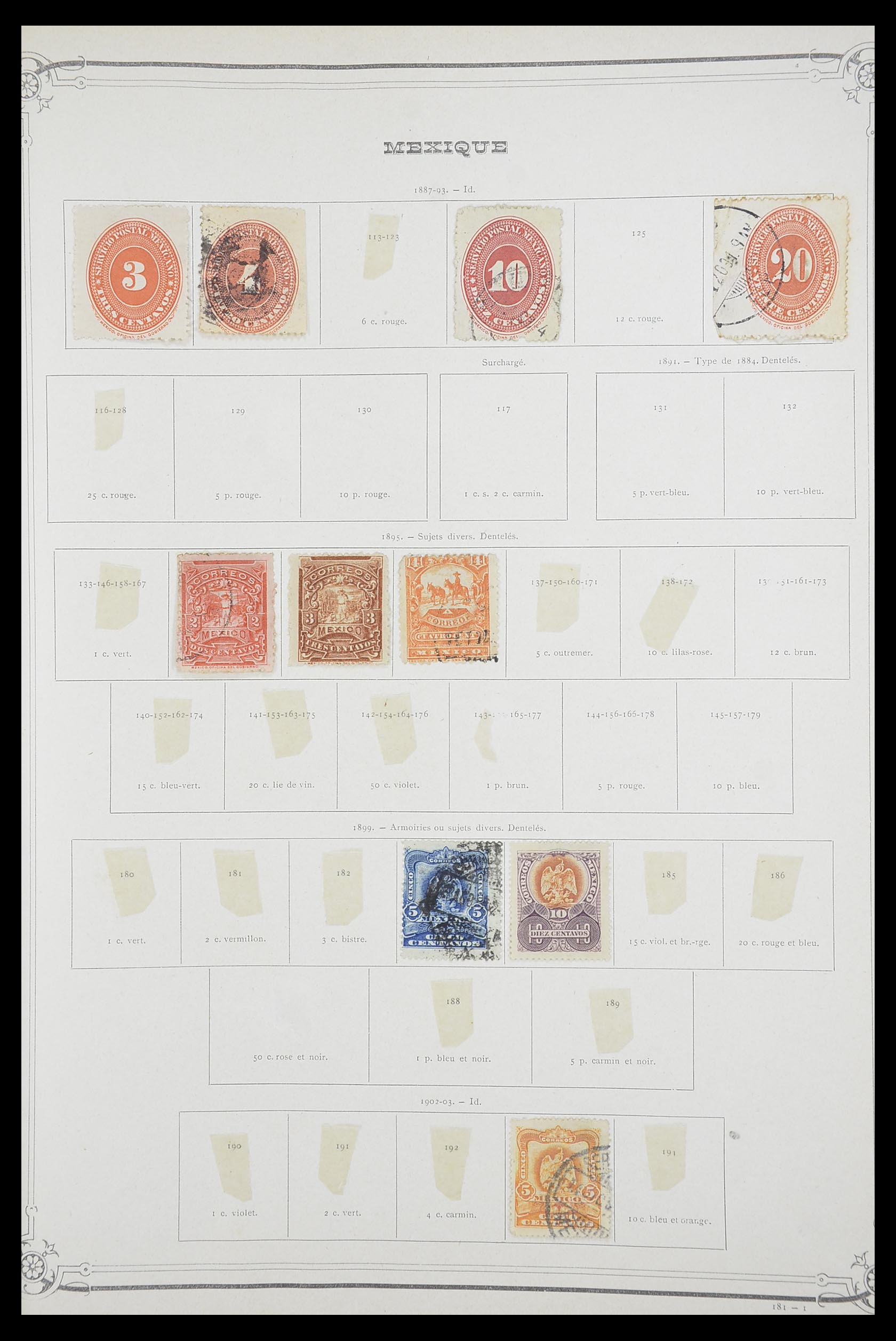 33903 097 - Postzegelverzameling 33903 Latijns Amerika 1853-1920.