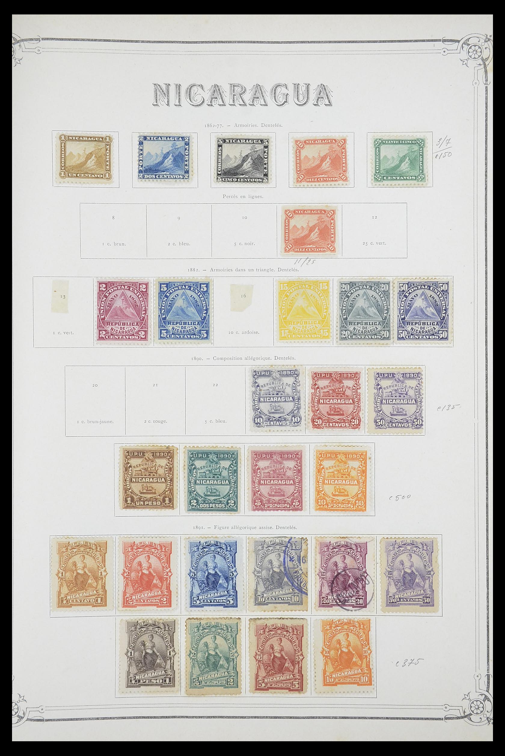 33903 100 - Postzegelverzameling 33903 Latijns Amerika 1853-1920.