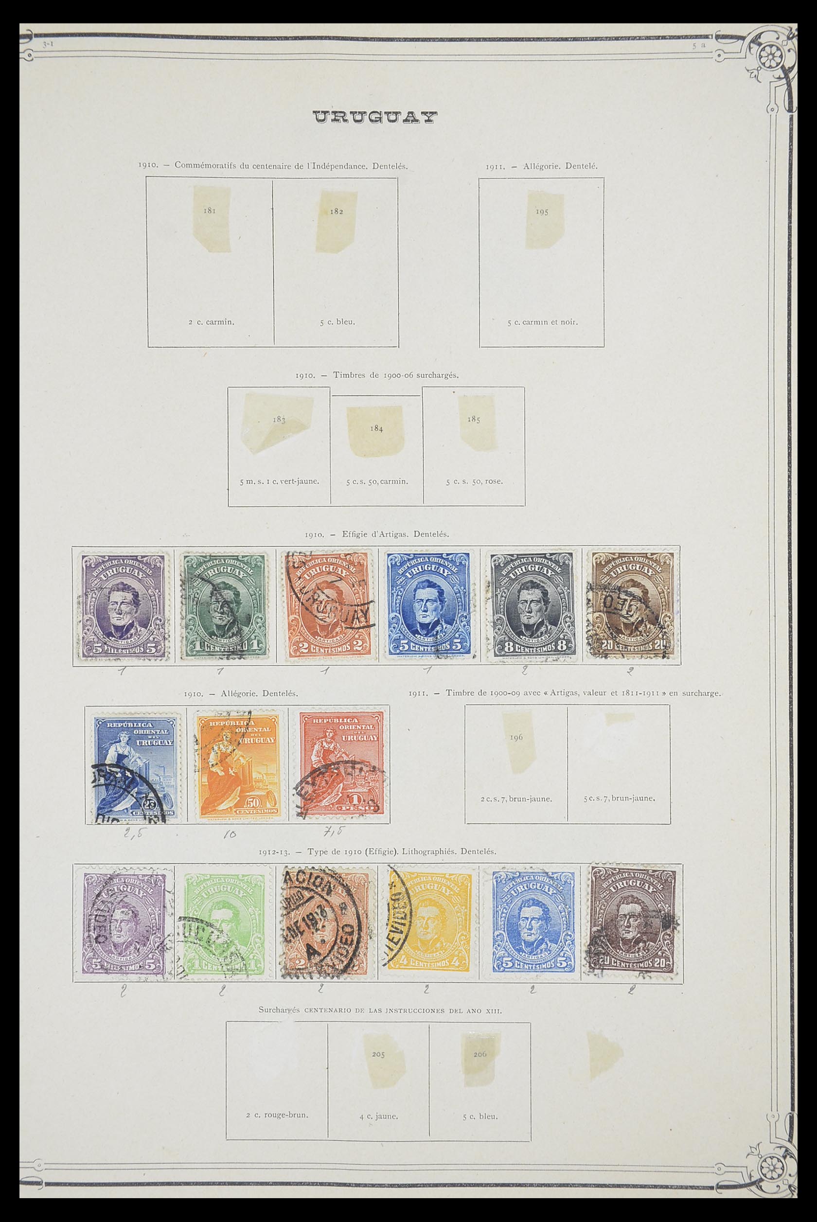 33903 122 - Postzegelverzameling 33903 Latijns Amerika 1853-1920.