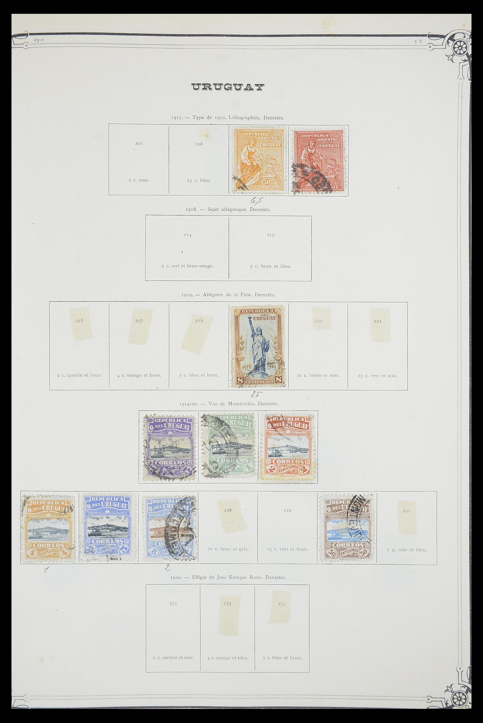 33903 123 - Stamp collection 33903 Latin America 1853-1920.