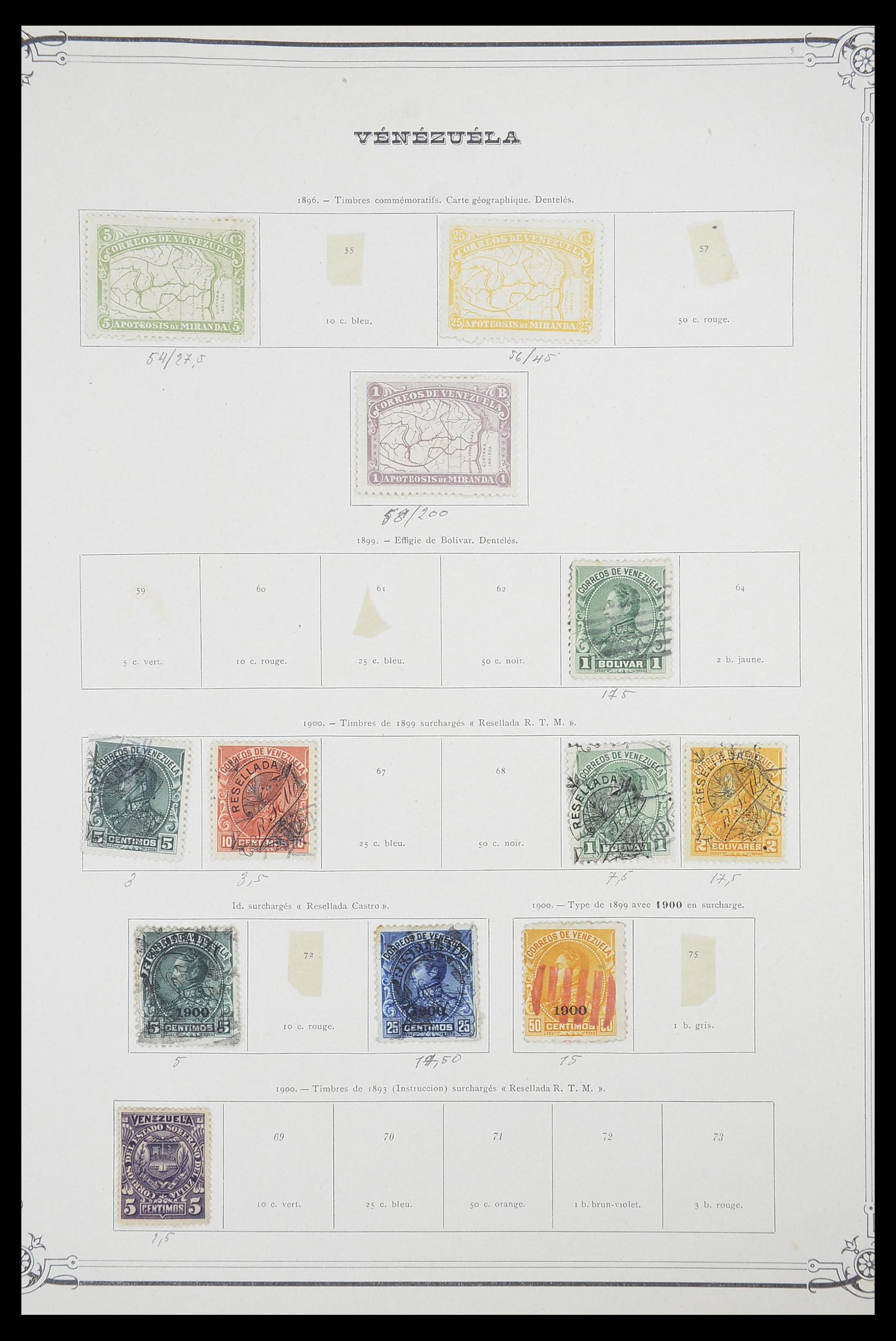 33903 134 - Postzegelverzameling 33903 Latijns Amerika 1853-1920.