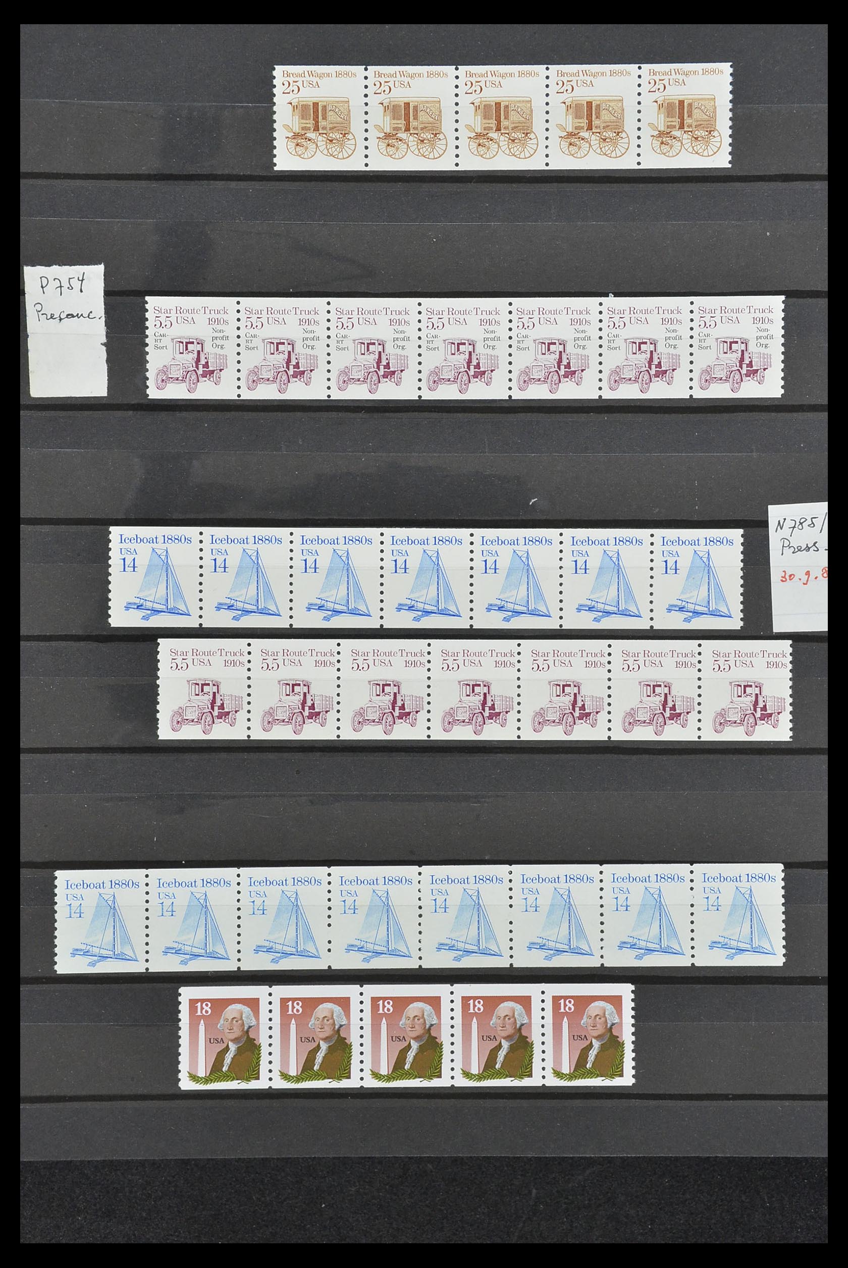 33904 008 - Stamp collection 33904 USA 1938-1998.
