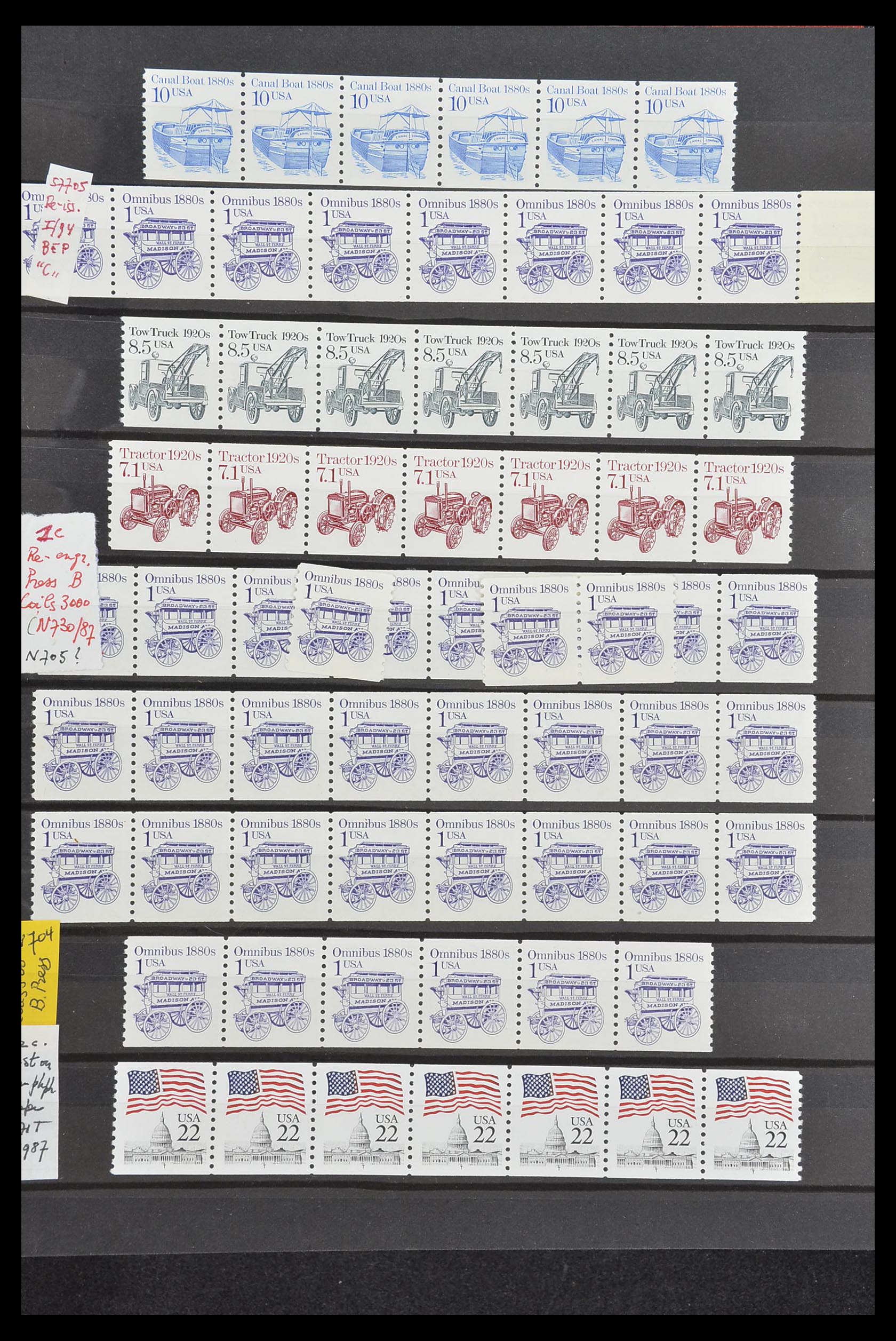33904 010 - Stamp collection 33904 USA 1938-1998.