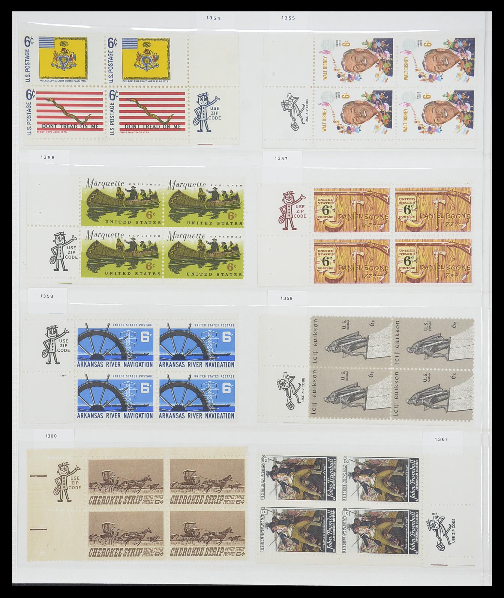 33904 025 - Postzegelverzameling 33904 USA 1938-1998.