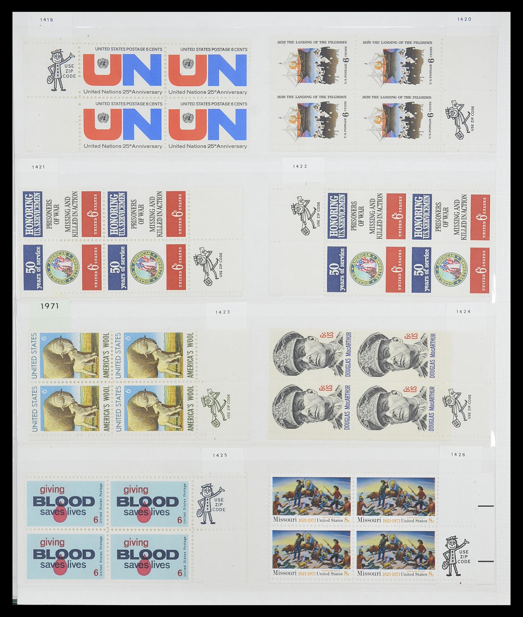33904 032 - Postzegelverzameling 33904 USA 1938-1998.