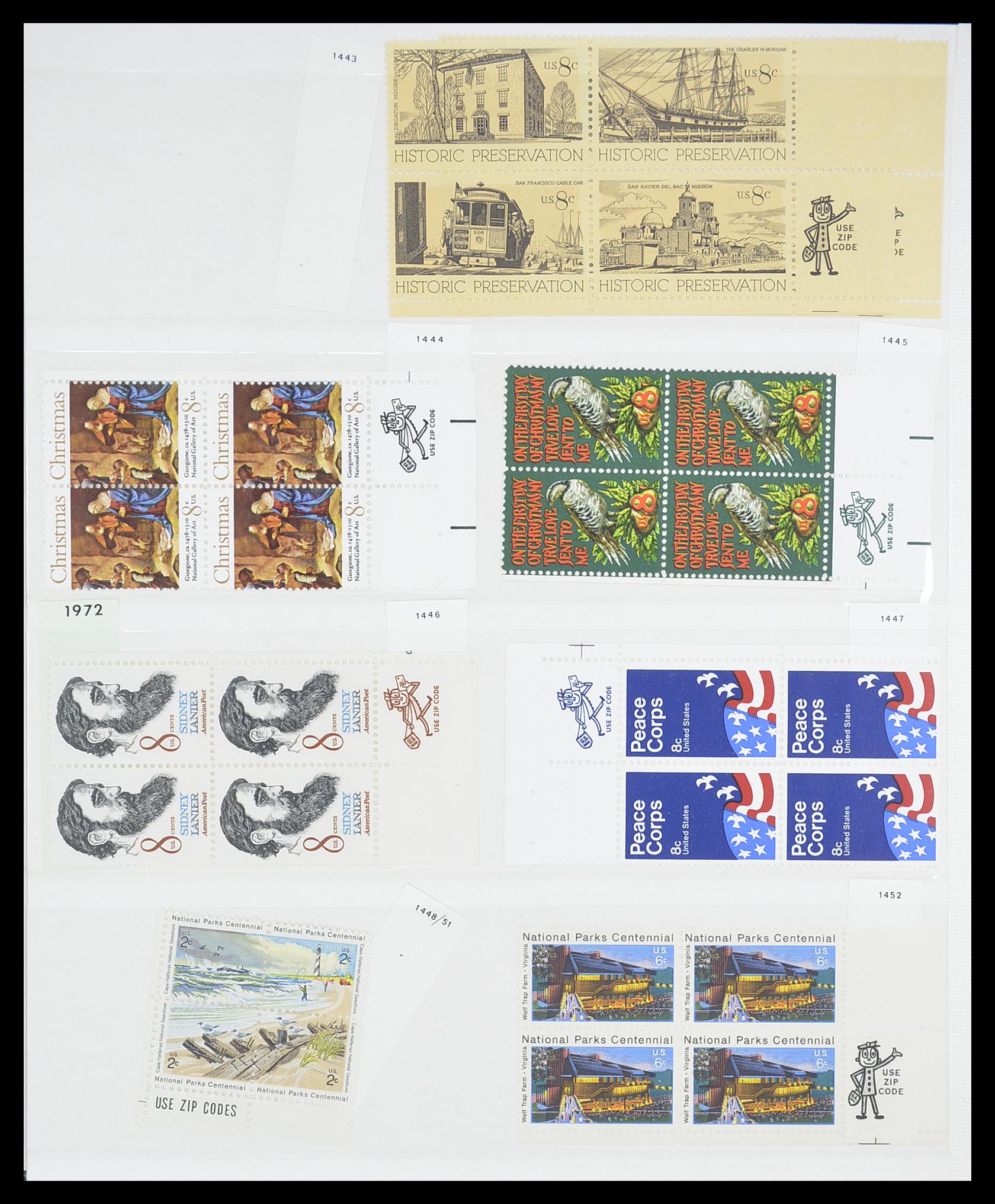 33904 036 - Postzegelverzameling 33904 USA 1938-1998.