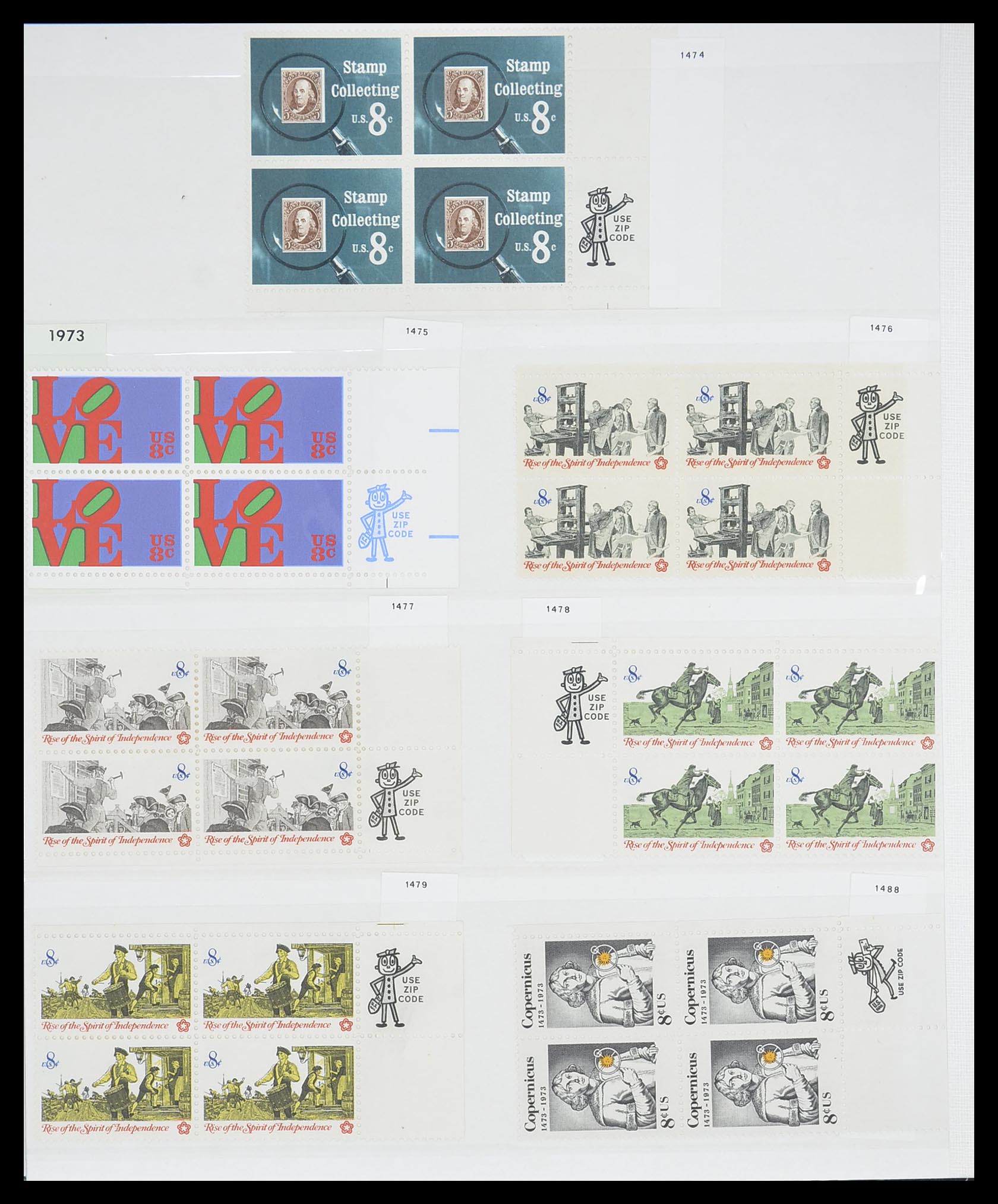 33904 040 - Stamp collection 33904 USA 1938-1998.