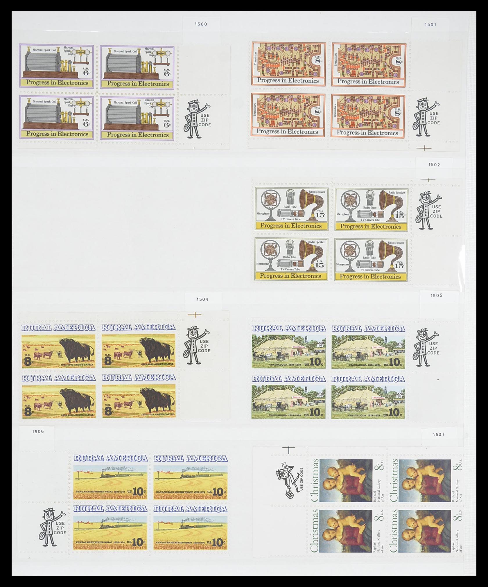 33904 042 - Stamp collection 33904 USA 1938-1998.
