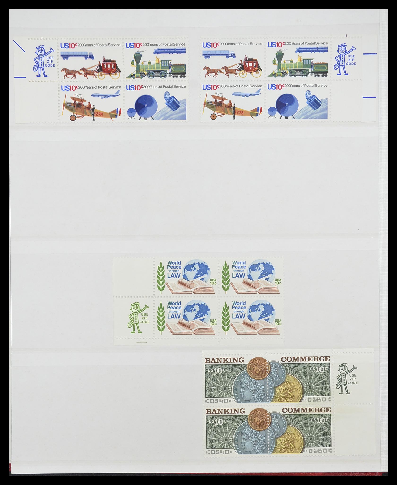 33904 051 - Stamp collection 33904 USA 1938-1998.