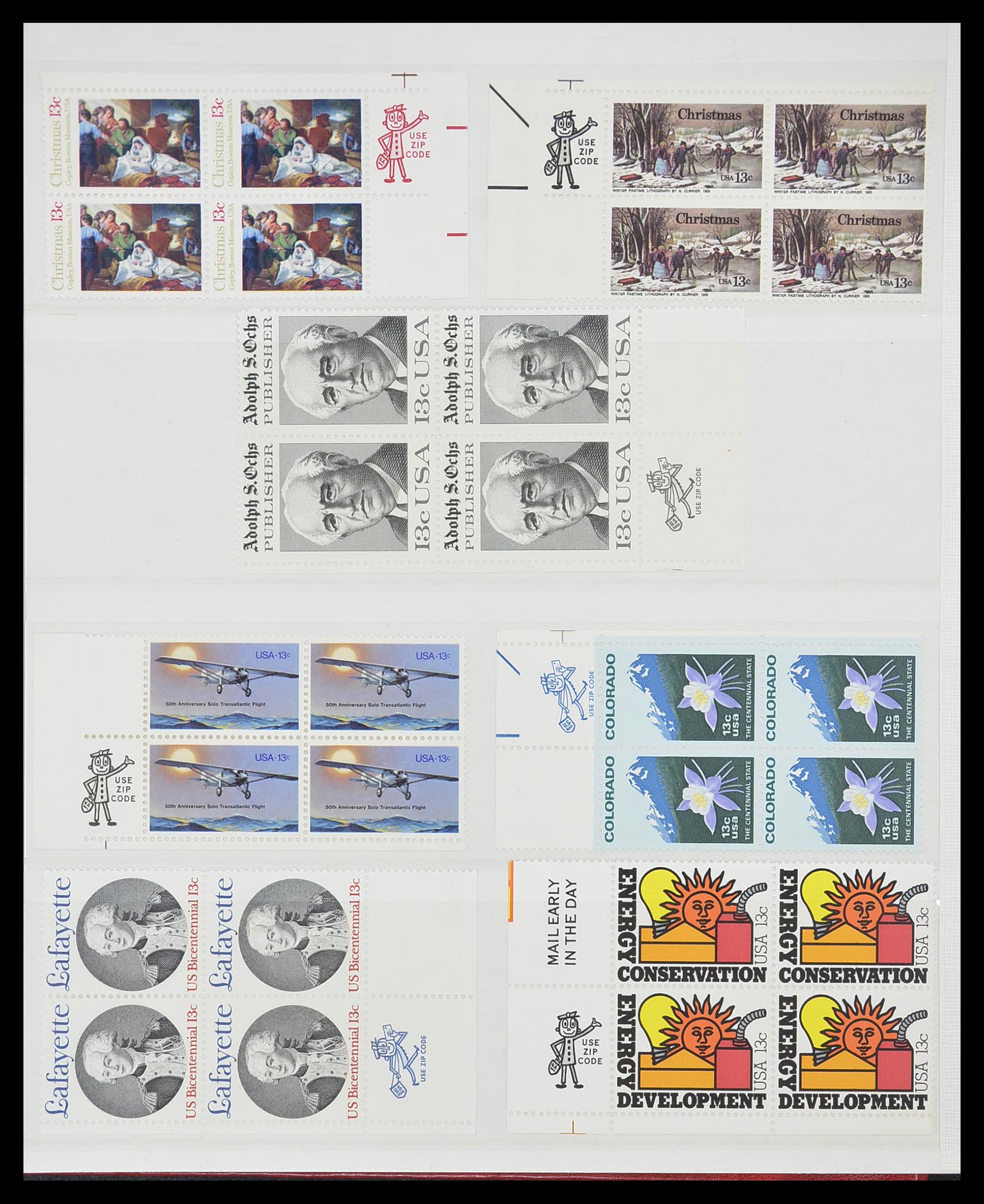 33904 055 - Postzegelverzameling 33904 USA 1938-1998.