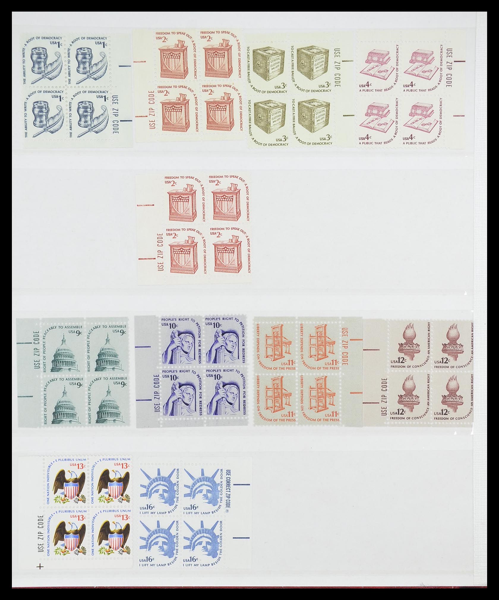 33904 059 - Stamp collection 33904 USA 1938-1998.