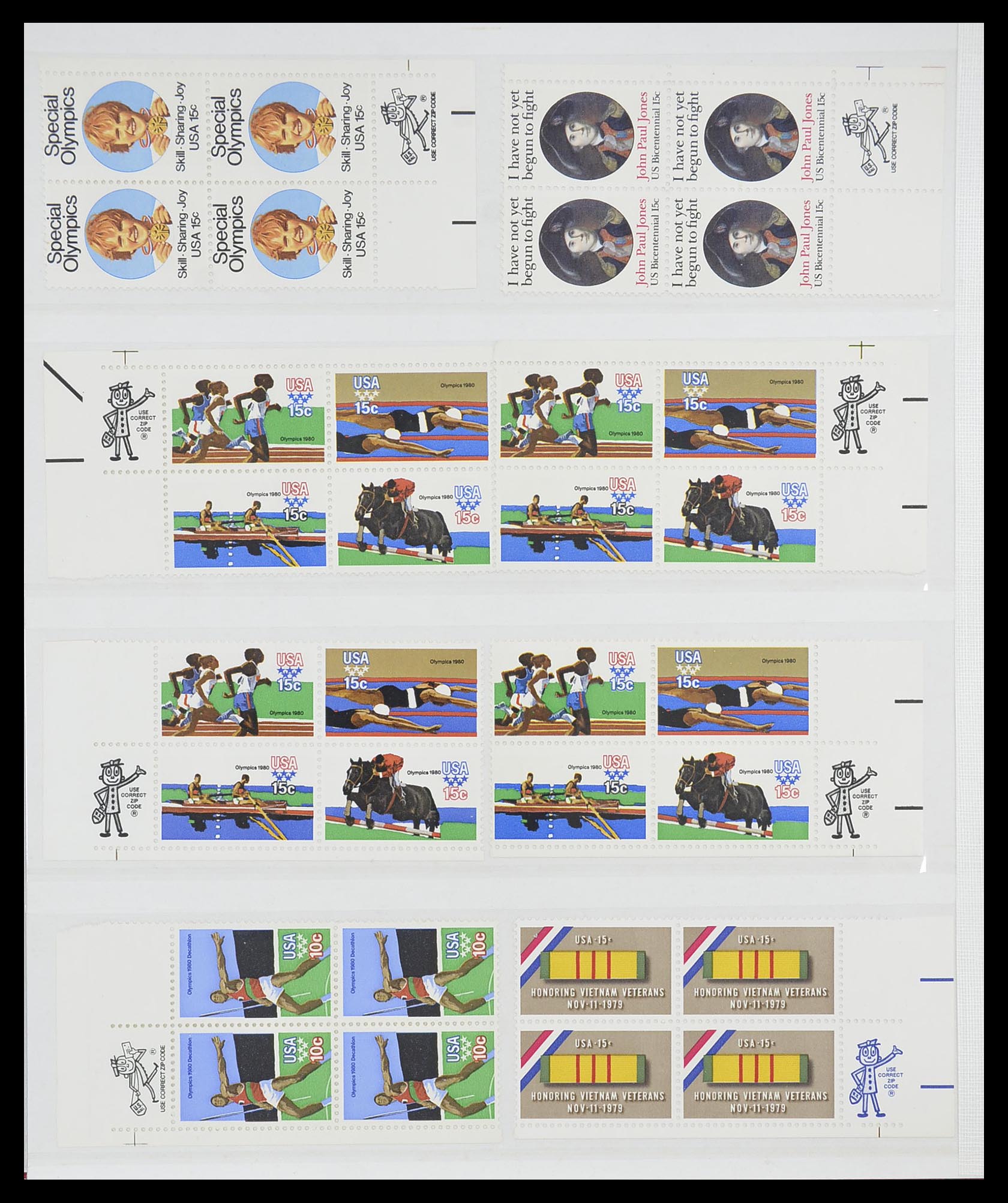 33904 065 - Stamp collection 33904 USA 1938-1998.